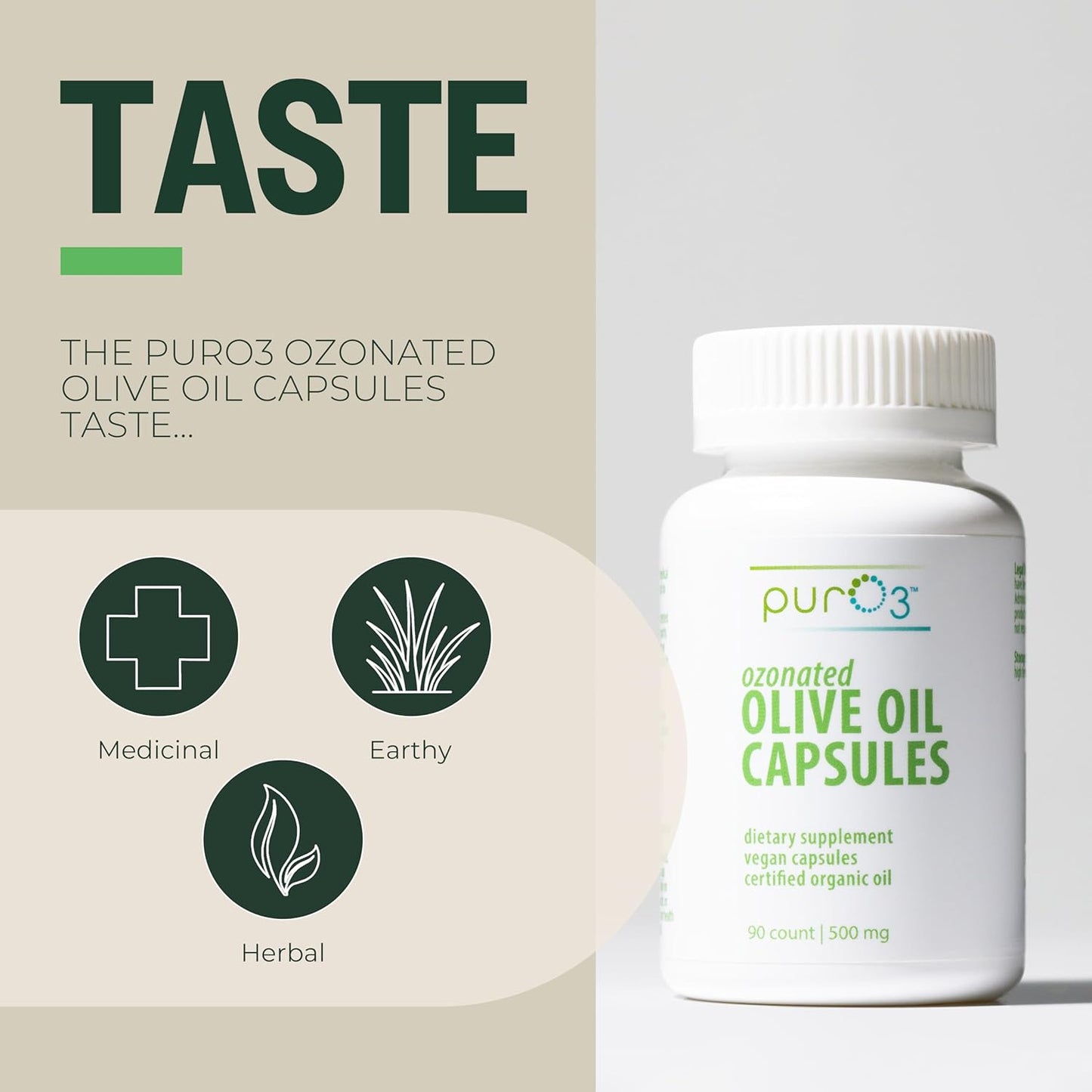 Cold Pressed Ozonated Olive Oil Softgels for Immune Support - 90 Capsules - Made in USA - Extra Virgin Olive Oil Supplement - Espot.com.au