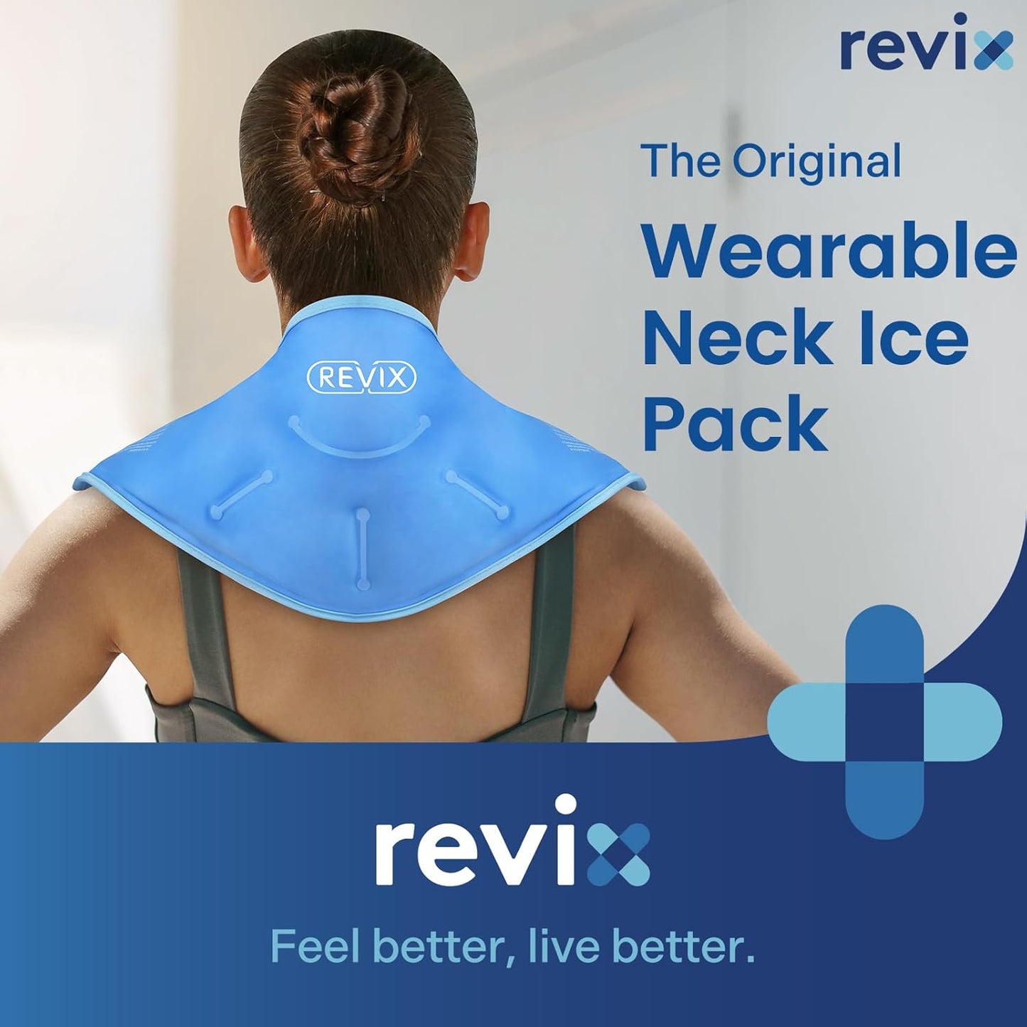 REVIX Neck Ice Pack: Reusable Shoulder Cooling Wrap for Comfort & Recovery. Hot Cold Gel Pack for Post-Workout Fatigue with Soft Plush Lining - Espot.com.au