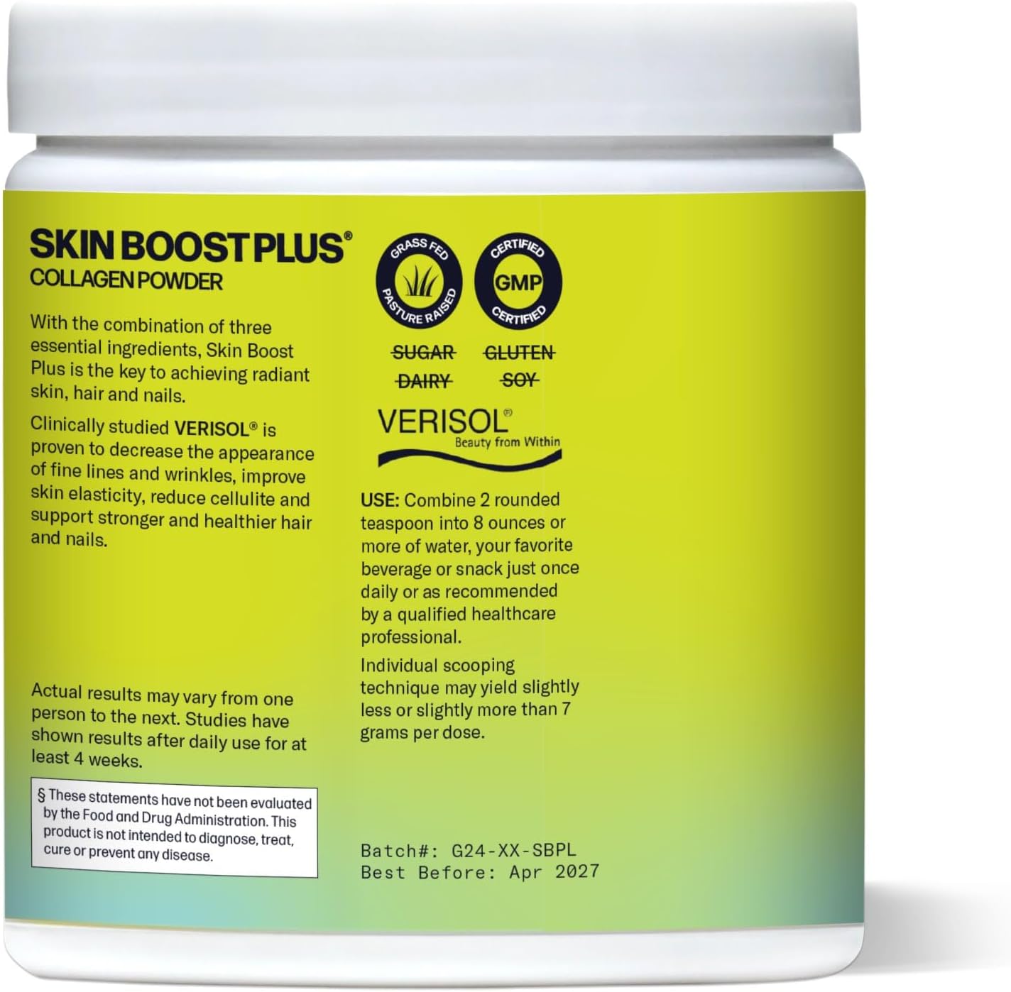 Mixed Berry Sparkle Collagen Powder Supplement with VERISOL Peptides & Vitamin C | Skin Boost Plus for Improved Elasticity | 30 Servings - Espot.com.au