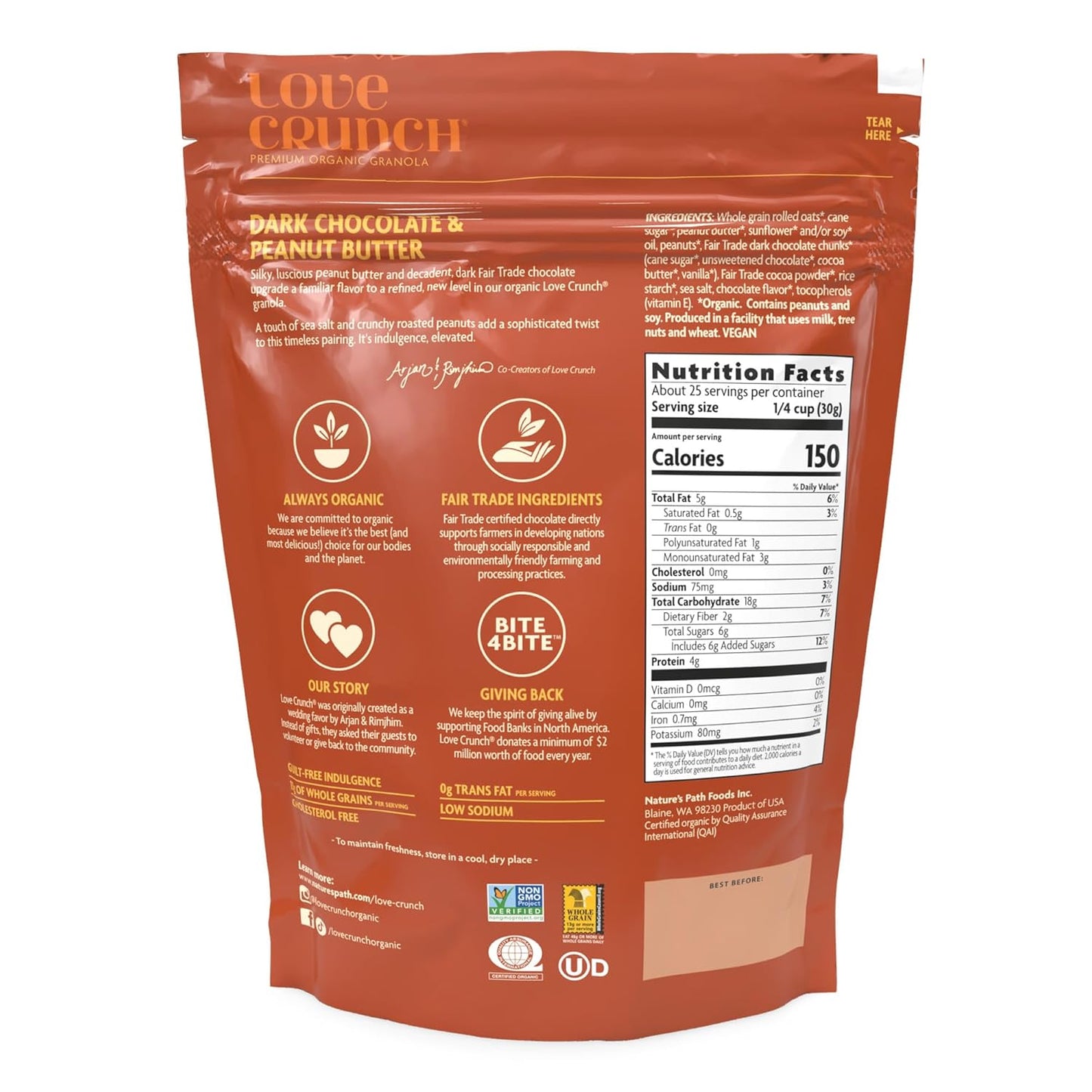 natures-path-love-crunch-organic-dark-chocolate-peanut-butter-granola---264-oz---non-gmo-fair-trade-5