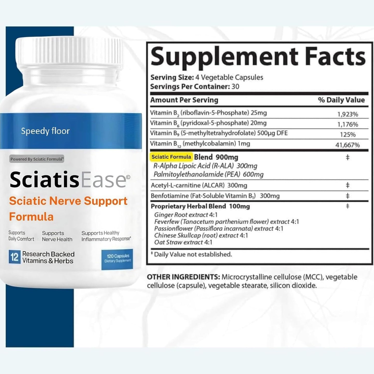 sciati-ease-nerve-health-support-supplement---120-capsules-with-b-vitamins-alpha-lipoic-acid---promotes-nerve-function-comfort---daily-formula-for-vitality---1-pack-2