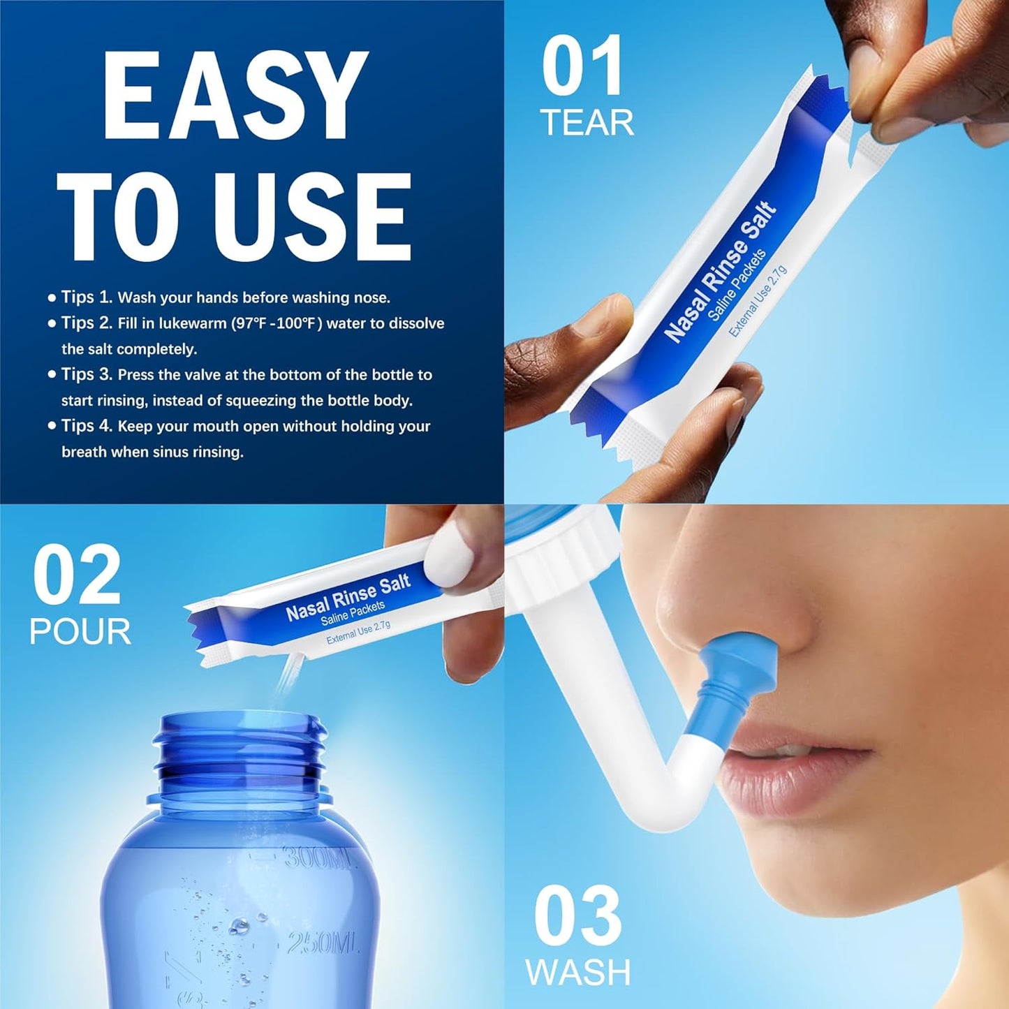 300-ml-neti-pot-sinus-rinse-bottle-for-adults-kids---bpa-free-nose-wash-cleaner-with-30-salt-packets---pressure-rinse-nasal-irrigation-kit-with-sticker-thermometer-in-blue-7