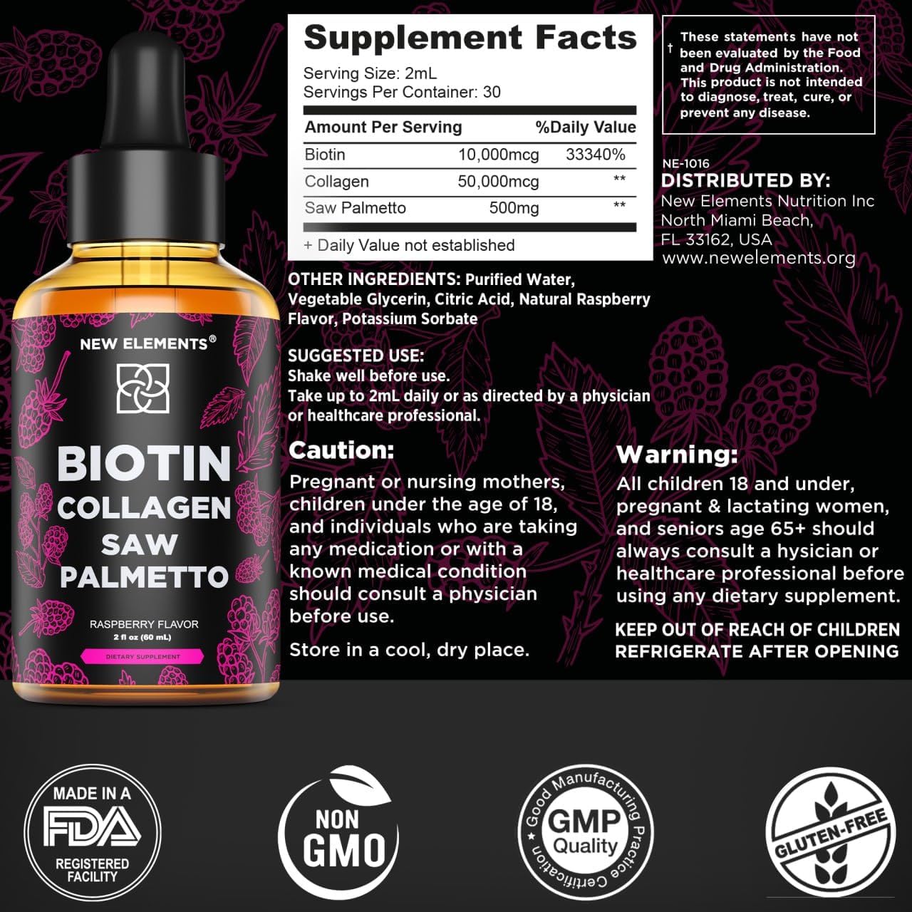 liquid-biotin-with-collagen-saw-palmetto-extract-hair-growth-drops---dht-blocker-prostate-support---fast-absorption-hair-skin-nails-vitamins---non-gmo-men-women-2