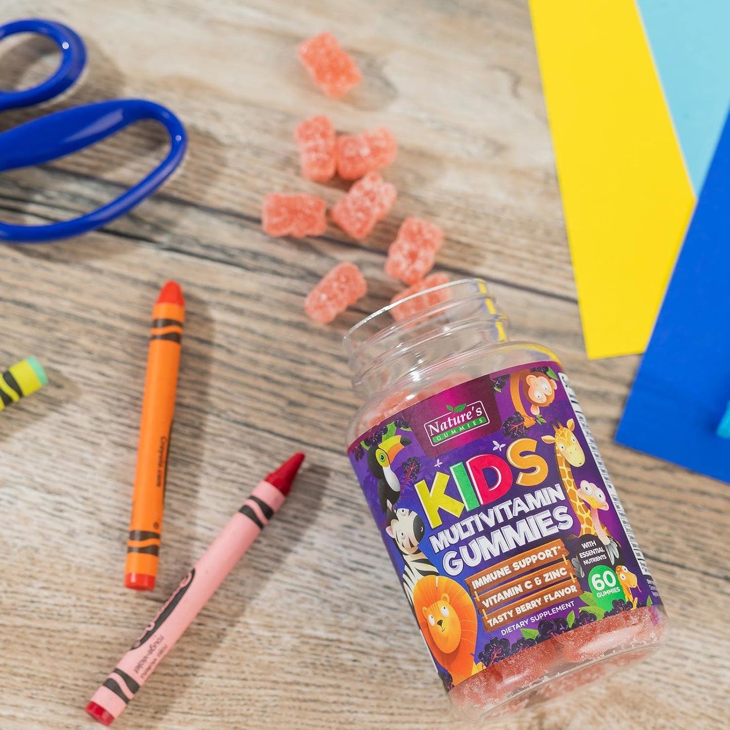natures-nutrition-kids-multivitamin-gummies---immune-support-with-vitamin-c-d3-zinc-strawberry-flavored---60-gummies-non-gmo-gluten-free-for-toddlers-kids-8