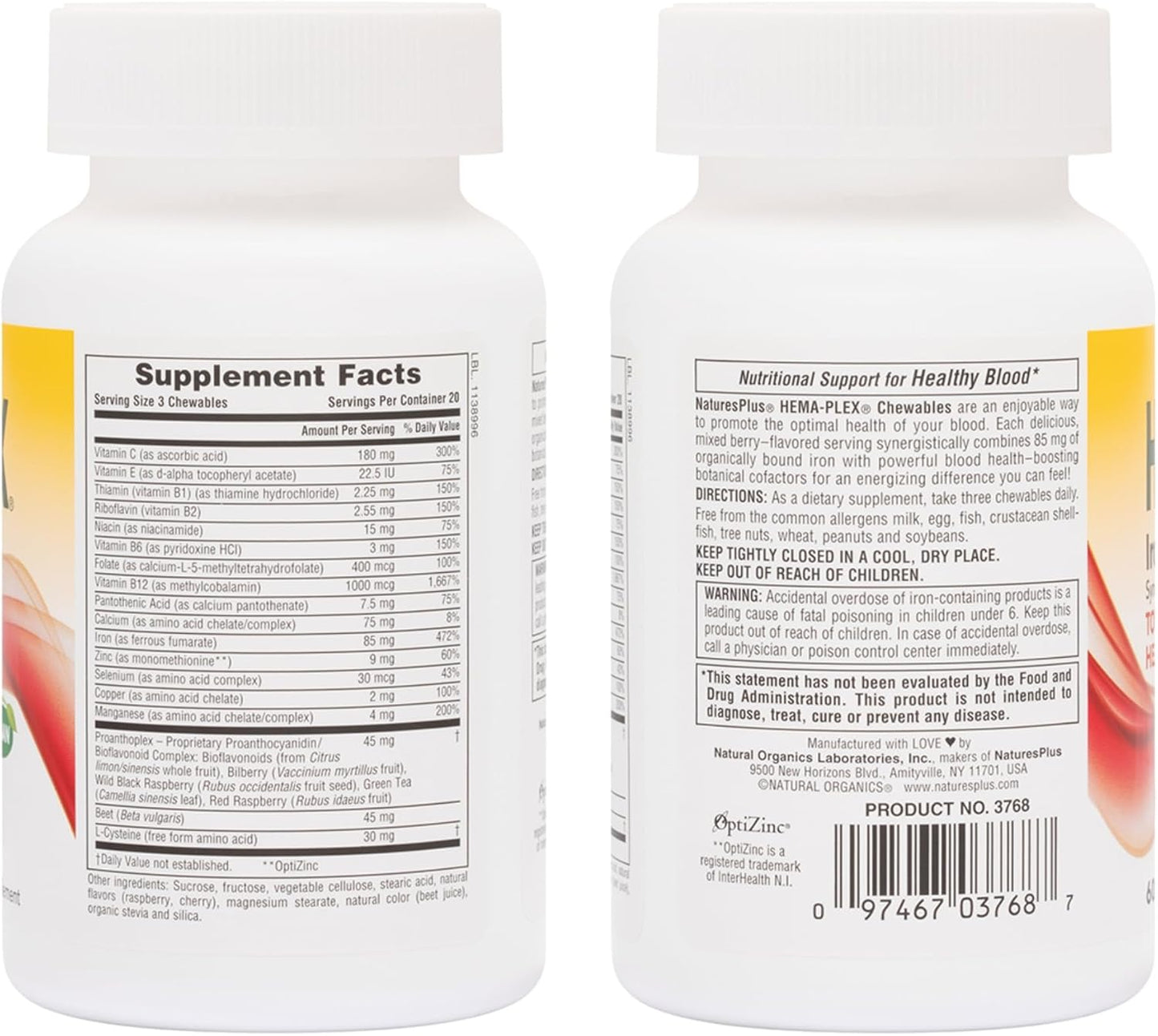 natures-plus-hema-plex-iron-chewables---mixed-berry-flavor---60-count---85mg-elemental-iron---supports-total-blood-health---vegan-gluten-free---with-vitamin-c-bioflavonoids-2
