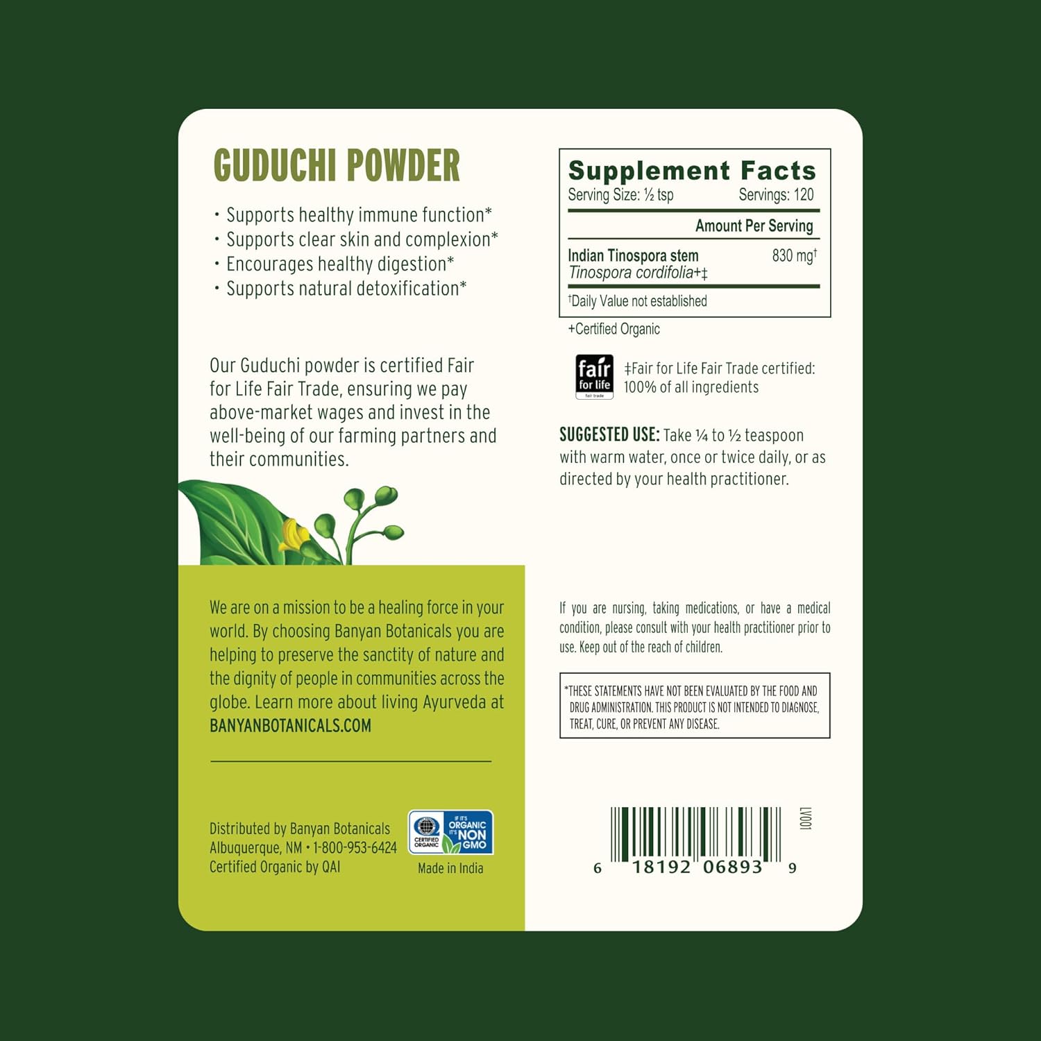 organic-guduchi-powder-for-immune-health-detox-digestion---35-oz-vegan-supplement-from-banyan-botanicals-2