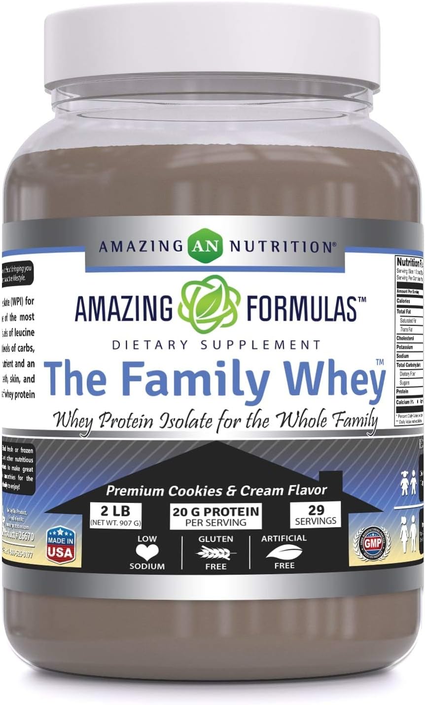 family-whey-protein-isolate-powder---2-lbs---purest-protein-source---gluten-free-cookie-cream-flavor---complete-nutrition-for-all-1
