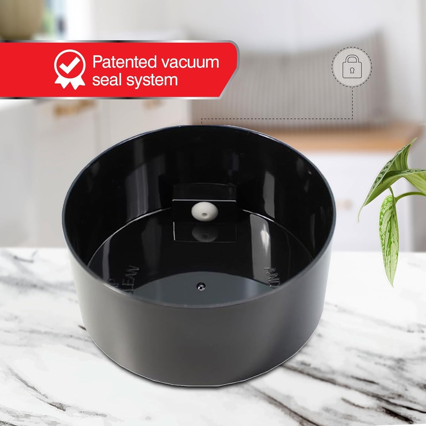 Tightpac America, Inc. Tightvac 1-6 oz Airtight Container - Multi-Use Vacuum Container for Herbs & Dry Goods, Smell Proof, Black - Espot.com.au