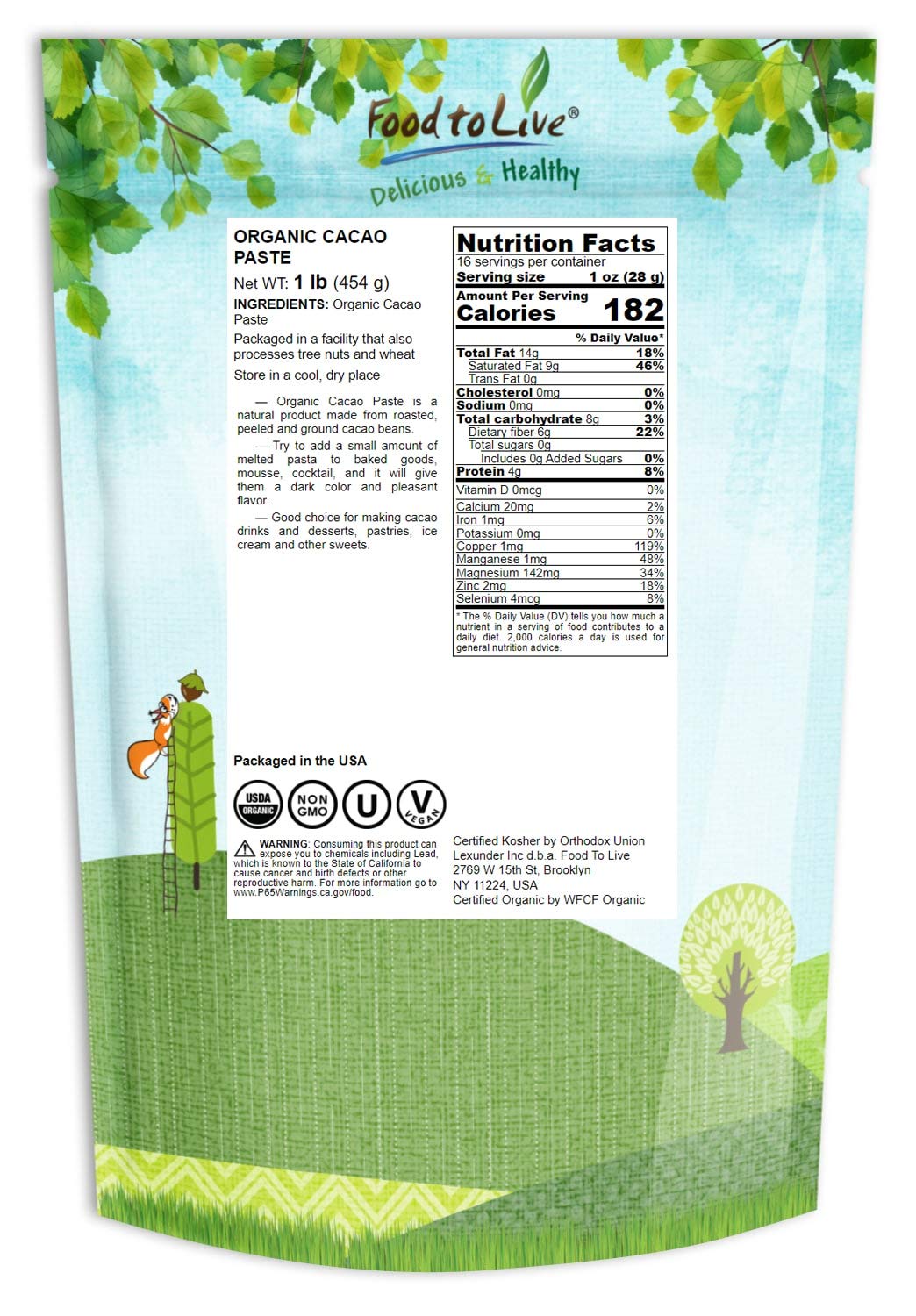 organic-cacao-paste-1lb---non-gmo-kibbled-wafers-bars-pure-unrefined-keto-vegan-bulk-rich-in-fiber-copper-manganese-sirtfood-2