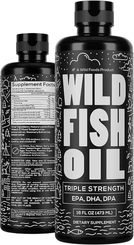 wild-foods-lemon-flavored-liquid-omega-3-fish-oil-supplement---16-oz---triple-strength-heart-joint-nutrition---non-gmo---gluten-free---wild-caught---burpless-odorless---dpa-dha-epa---women-men-1