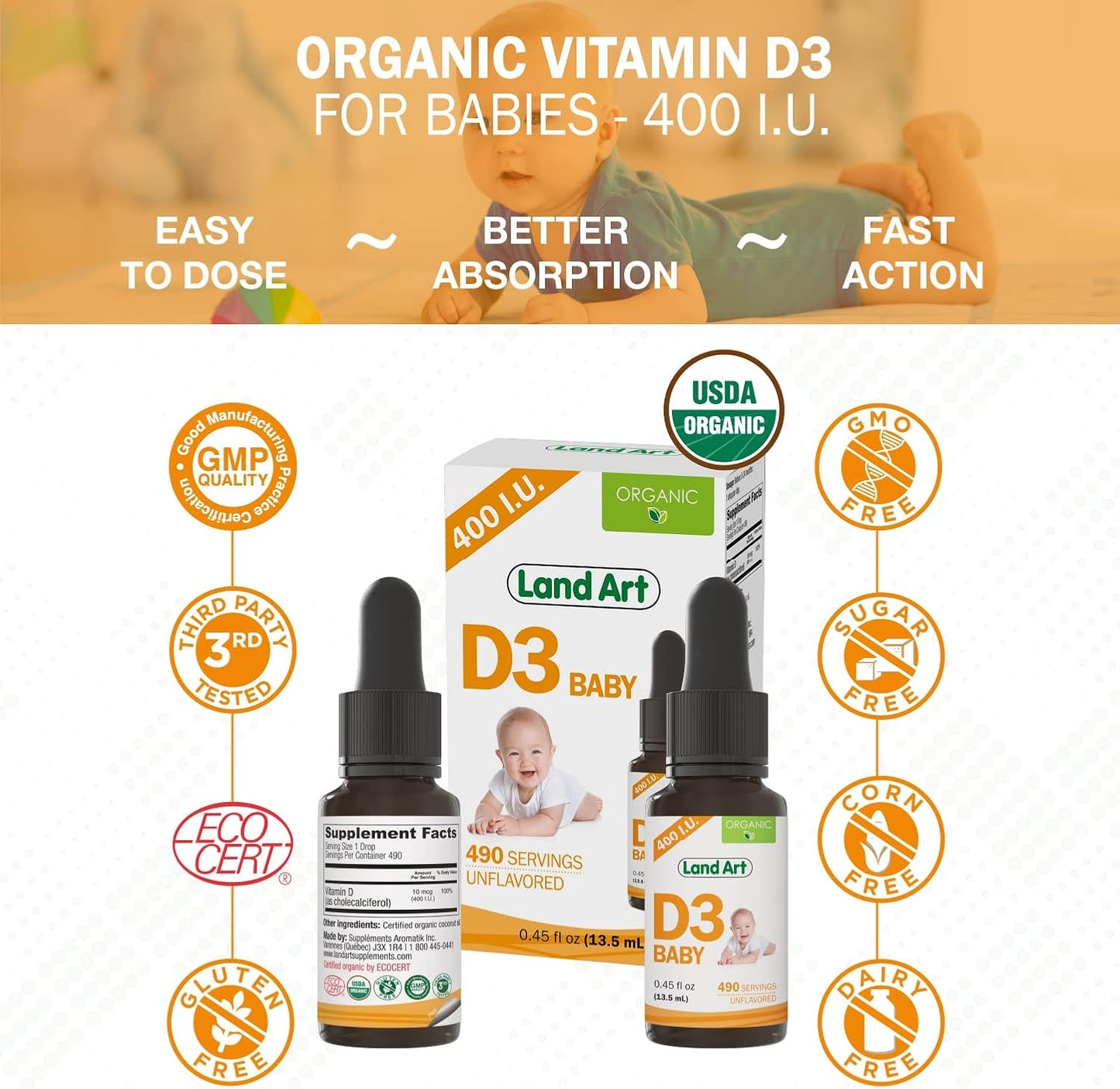 land-art-organic-baby-vitamin-d3-drops---400-iudrop---490-servings---bone-teeth-development---gmo-gluten-free---045-fl-oz-pack-of-2-4