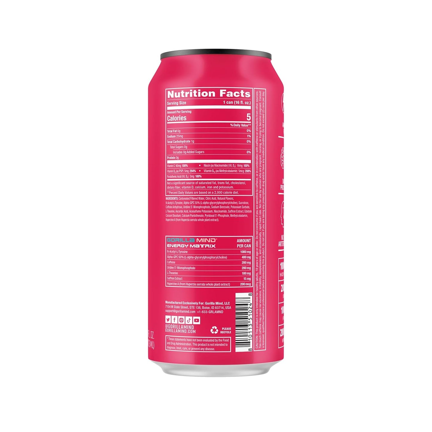 gorilla-mind-energy-drink-12-pack---boost-energy-and-focus-with-nootropics-200mg-caffeine-and-saffron---no-sugar-or-artificial-colors---lychee-flavor---16oz-cans-2