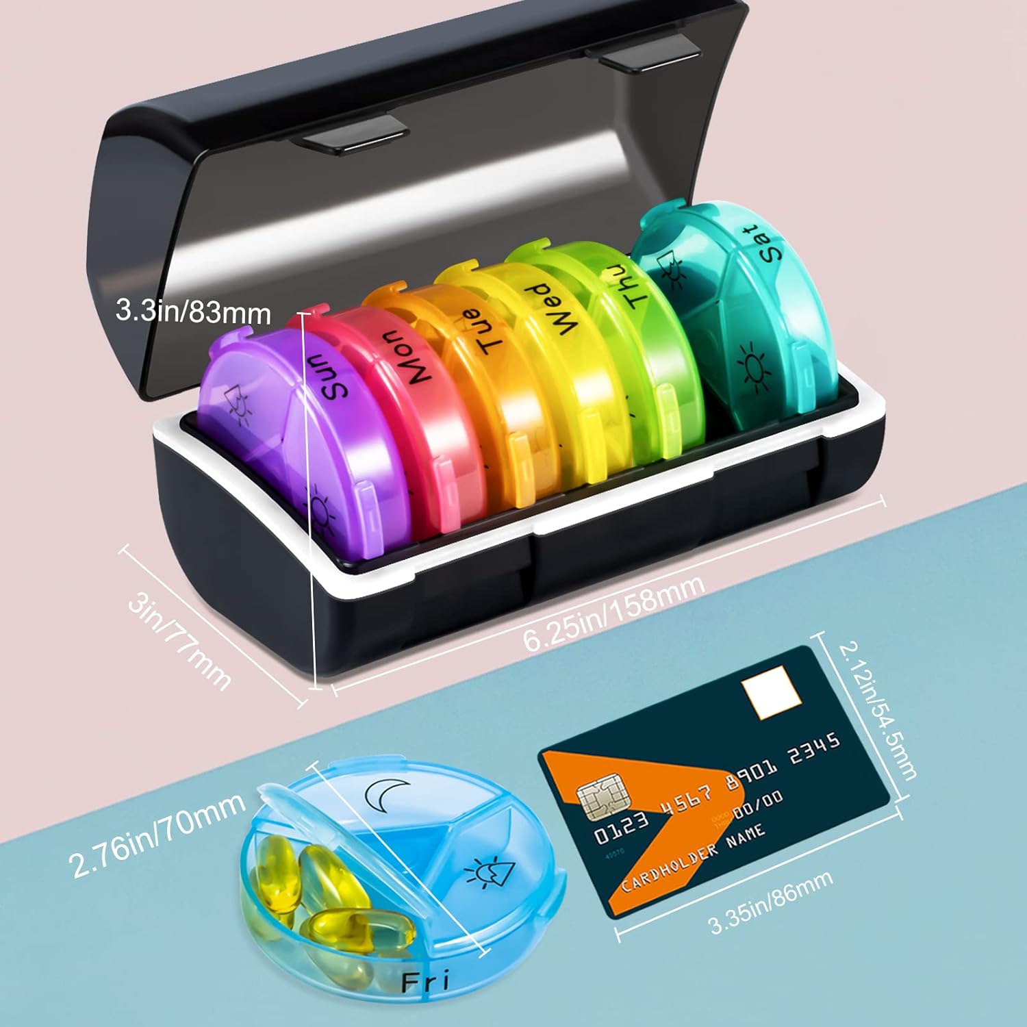 chrxbei-weekly-pill-organizer-with-large-compartments-for-vitamins-and-supplements---bpa-free-medicine-container-for-3-times-a-day-7-days---black-4