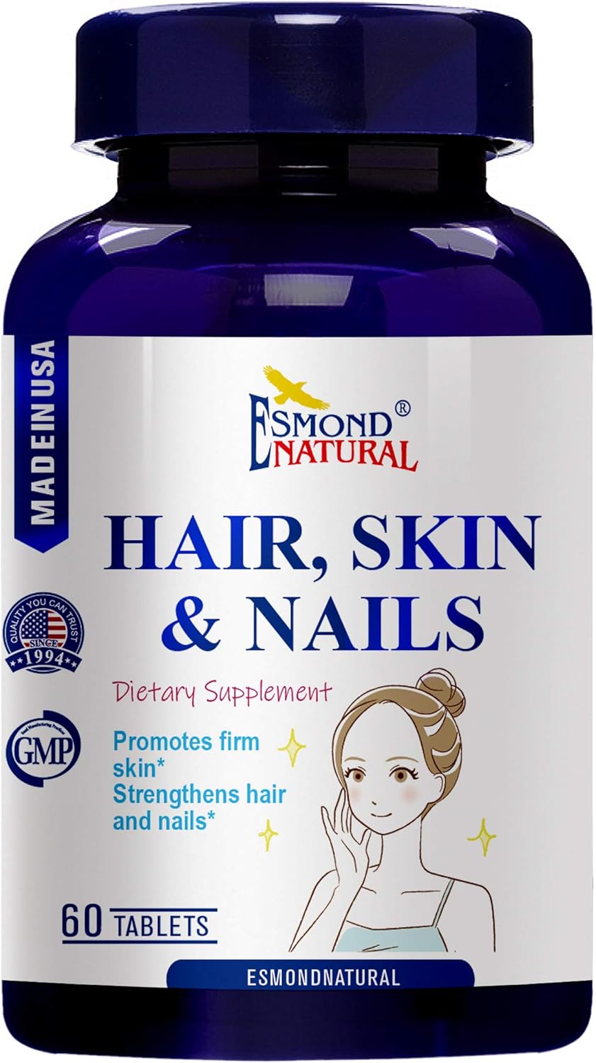 3-pack-of-esmond-natural-hair-skin-and-nails-supplement---promotes-firm-skin-strengthens-hair-and-nails---gmp-certified---made-in-usa---180-tablets-1