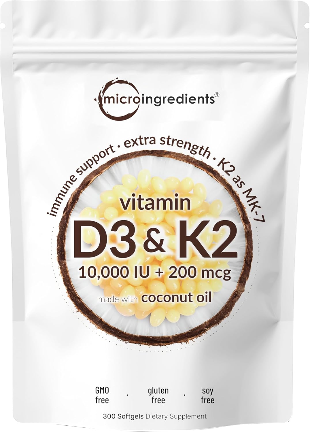 vitamin-d3-10000-iu-k2-200-mcg-coconut-oil-softgels-organic-collagen-peptides-powder-bundle---essential-sunshine-vitamins-hydrolyzed-bovine-collagen---2-pack-2