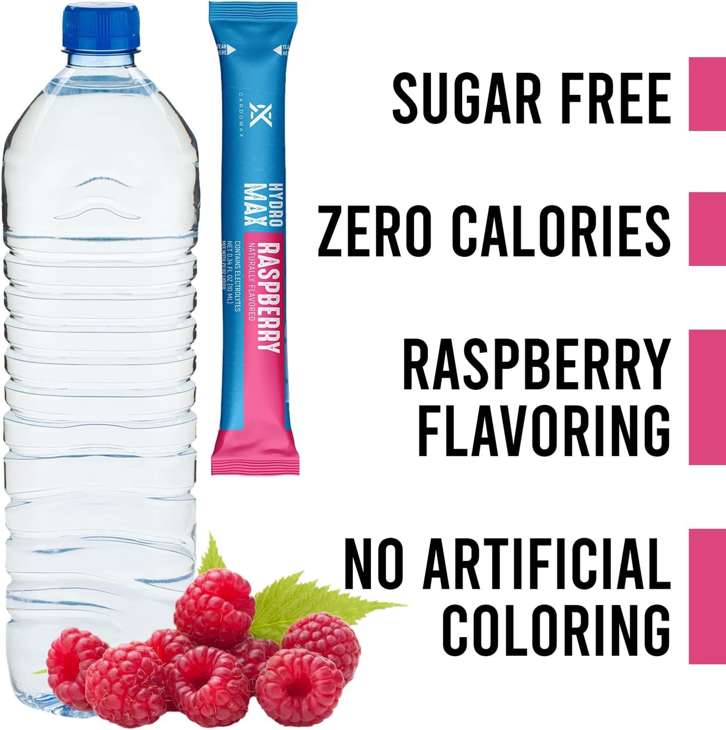 cardomax-hydration-packets-raspberry-electrolyte-drink-mix---15-single-serve-sticks-sugar-free-keto-friendly-liquid-water-electrolytes-4