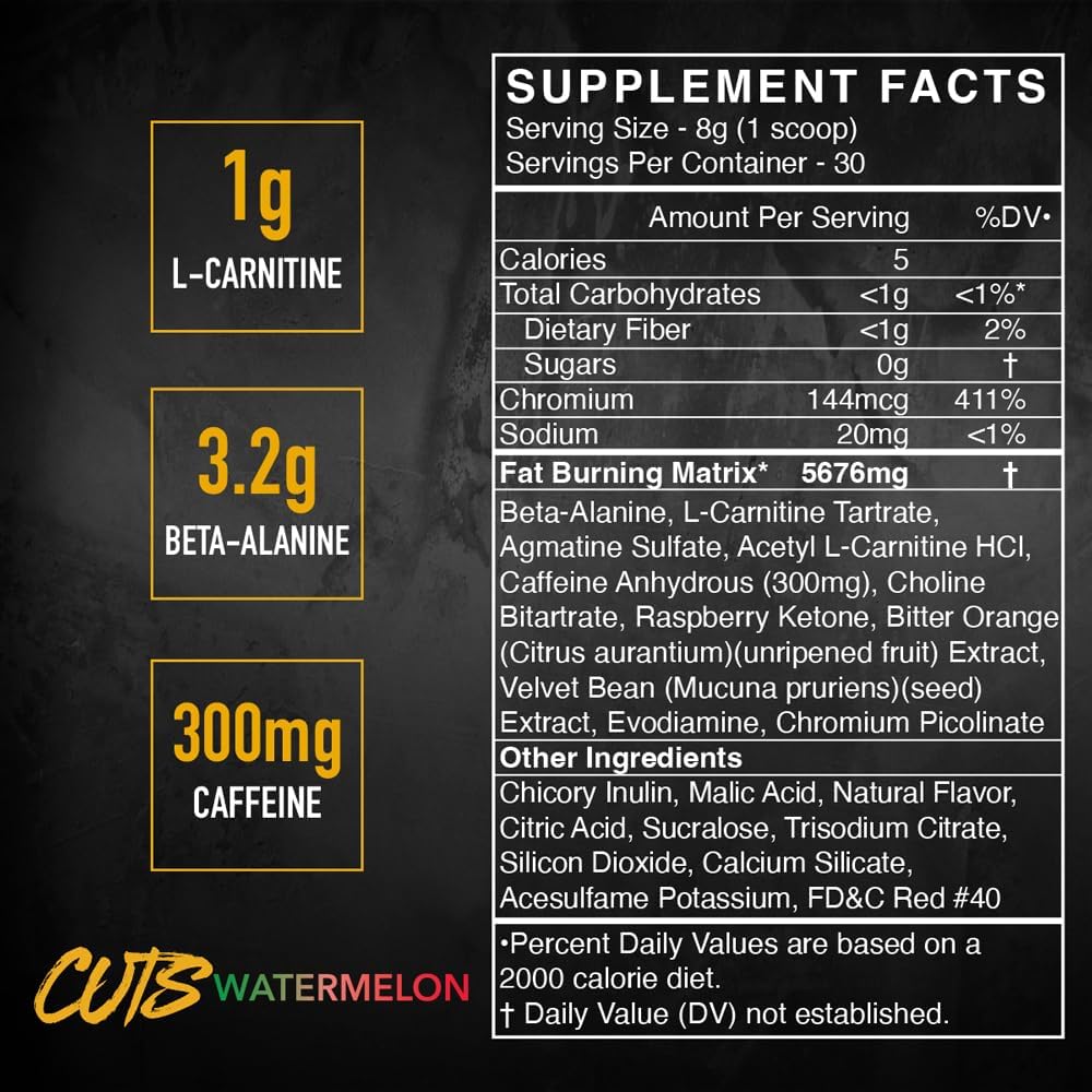 watermelon-flavored-pre-workout-powder-drink-mix-for-muscle-definition---thermogenic-energy-boost-for-men-women---creatine-free-formula---30-servings-4