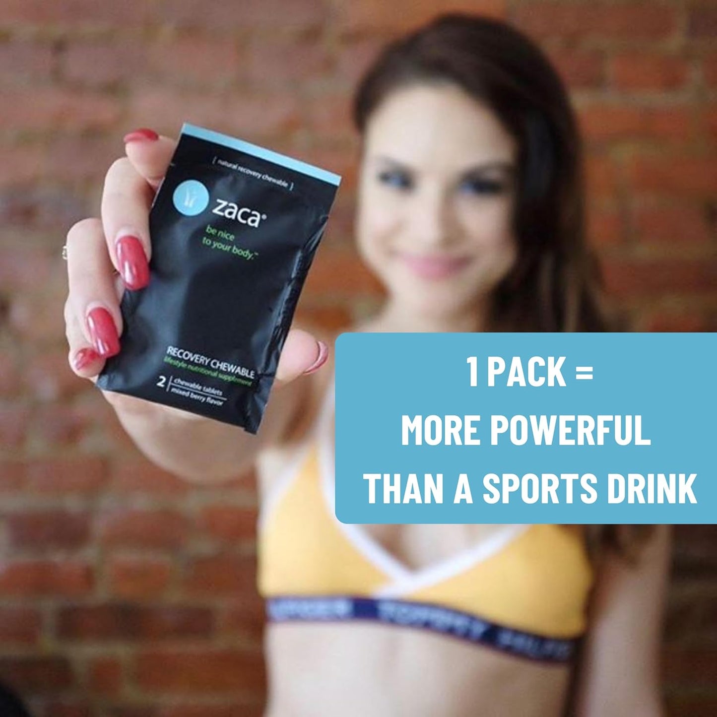 zaca-recovery-chewable-supplement---hydrate-and-revive-for-parties-travel-exercise-and-altitude---non-sugar-non-gluten-mixed-berry---2-packets-4-tablets-4