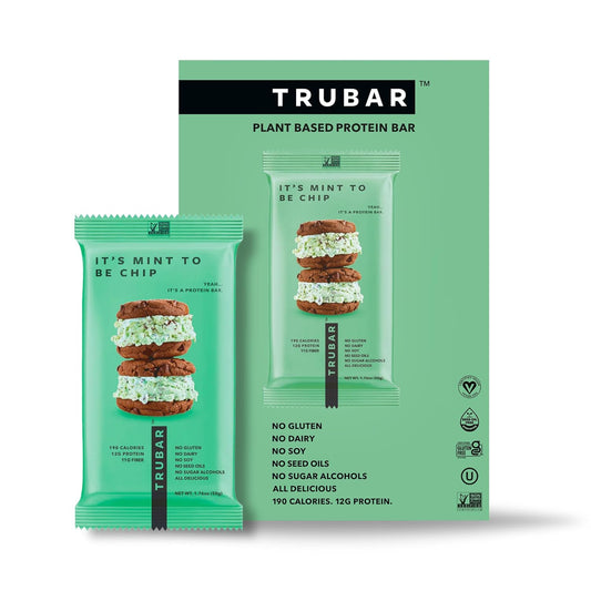 trubar-mint-to-be-chip-vegan-protein-bars---gluten-free-plant-based-high-fiber-dairy-free-low-fat-non-gmo-no-sugar-alcohols---12g-protein-13g-fiber---healthy-snack-bars---12-count-pack-1