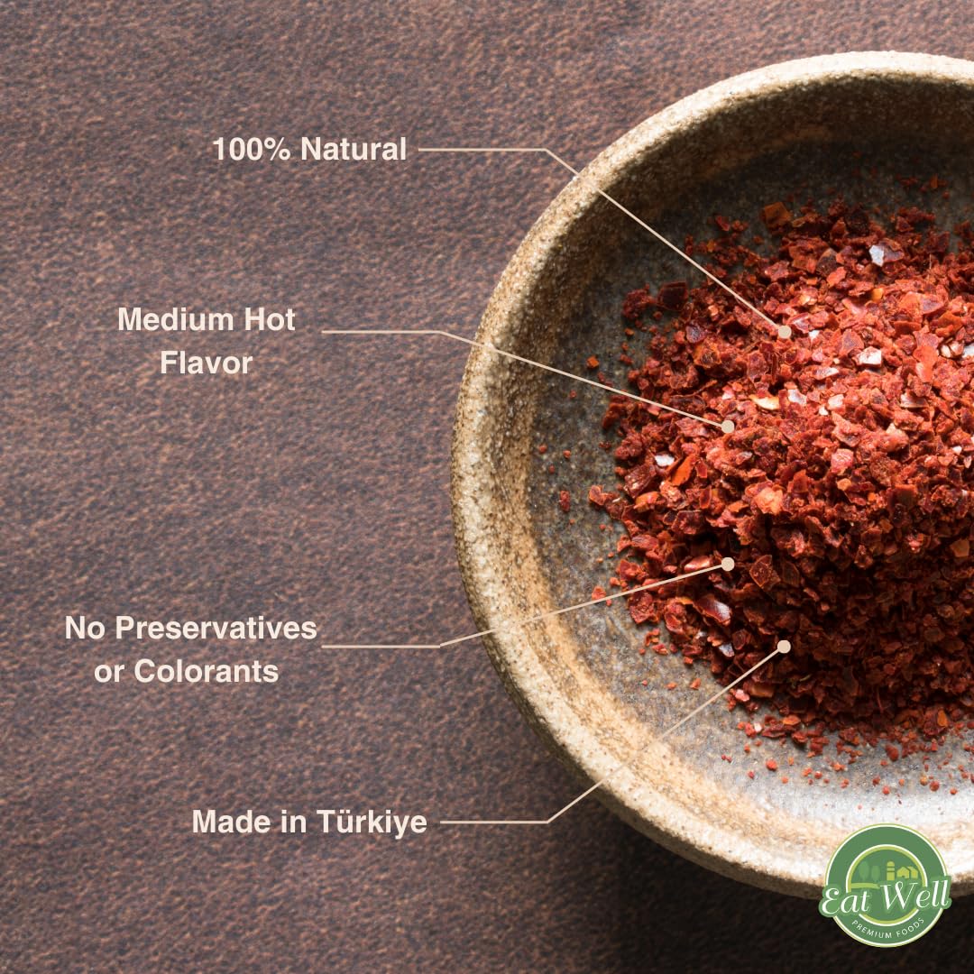 5oz-aleppo-pepper-flakes---turkish-red-crushed-chili-pepper---halaby-maras-medium-hot---100-natural-spices-2