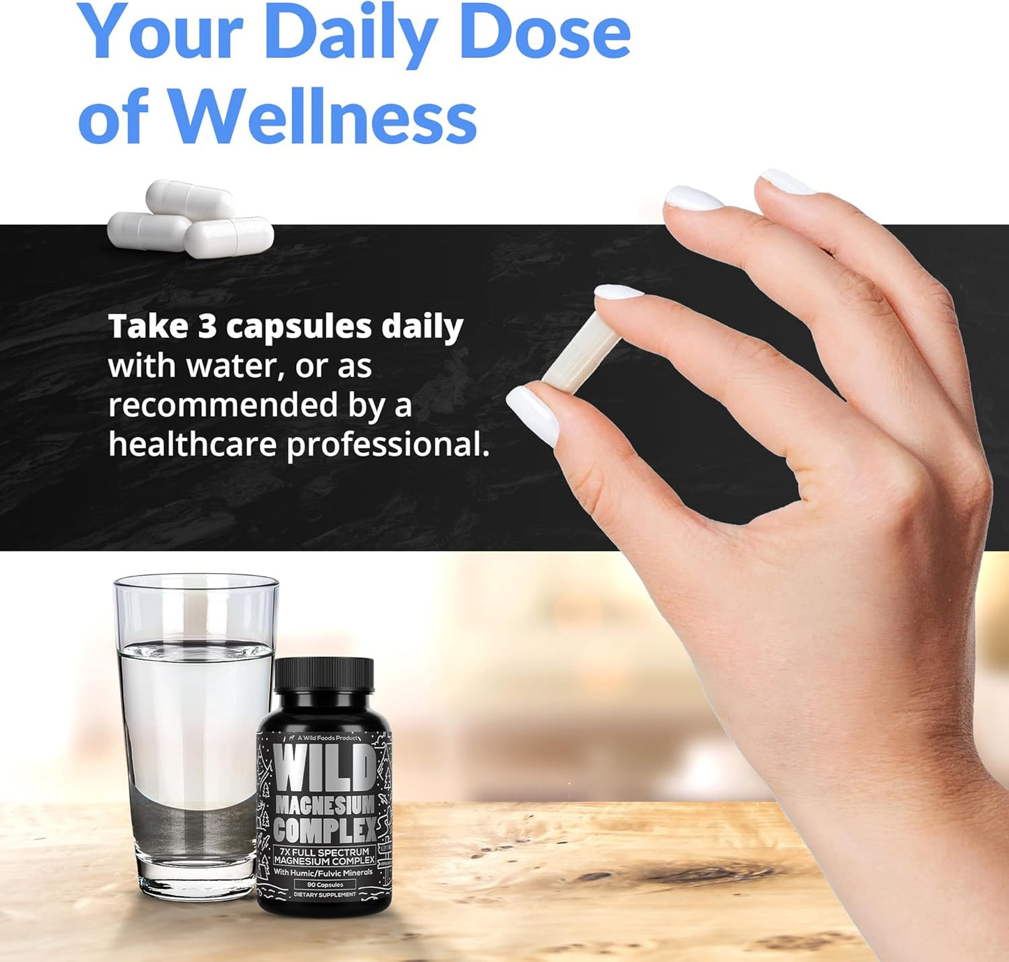 full-spectrum-magnesium-complex-supplement---7x-forms-90-capsules---high-absorption-500mg-mg-glycinate-bisglycinate-malate-orotate-citrate---wild-foods-7