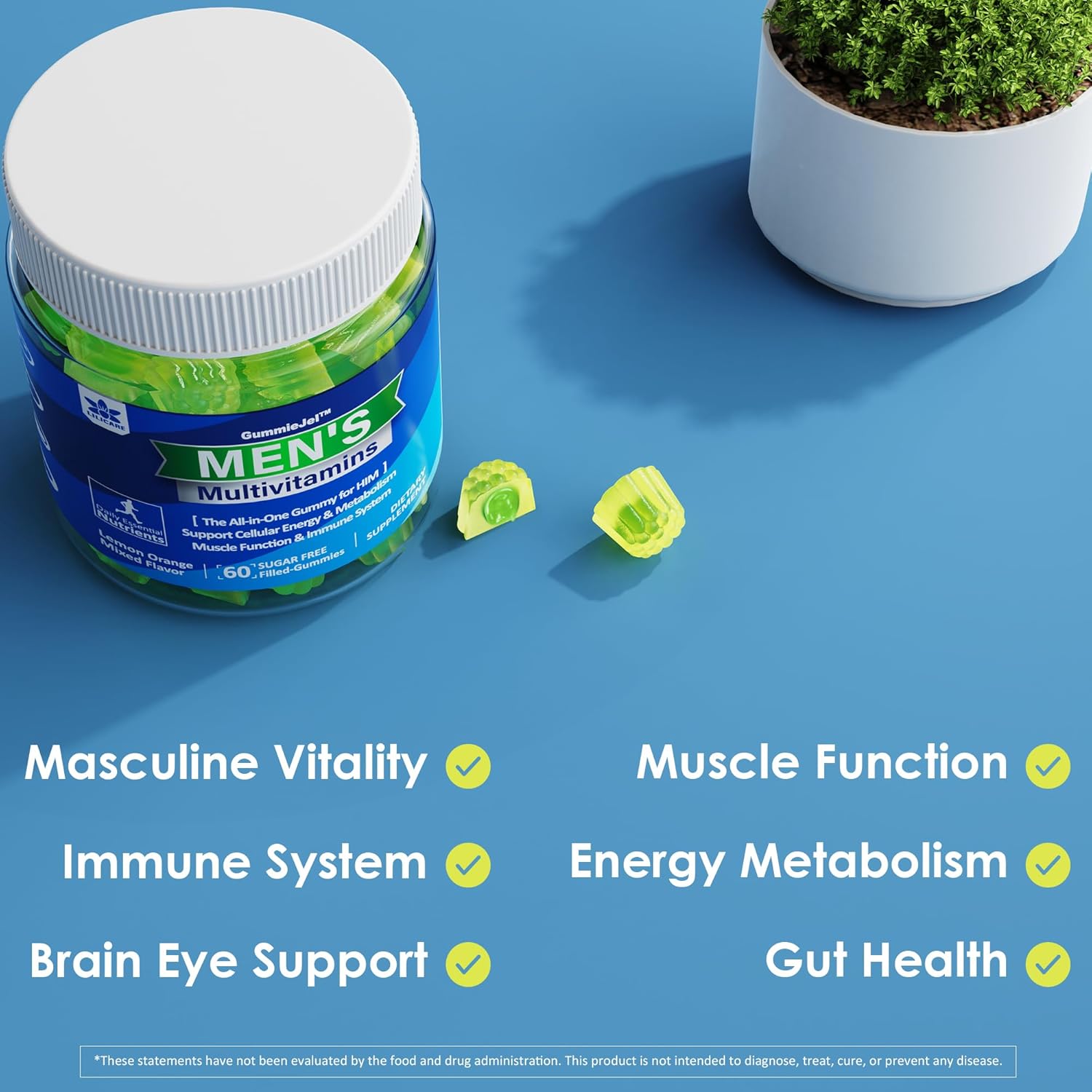 bundle-deal-lilicare-sugar-free-zinc-gummies-2-pack-mens-multivitamins-gummies-1-pack---immune-support-overall-health-boost-9