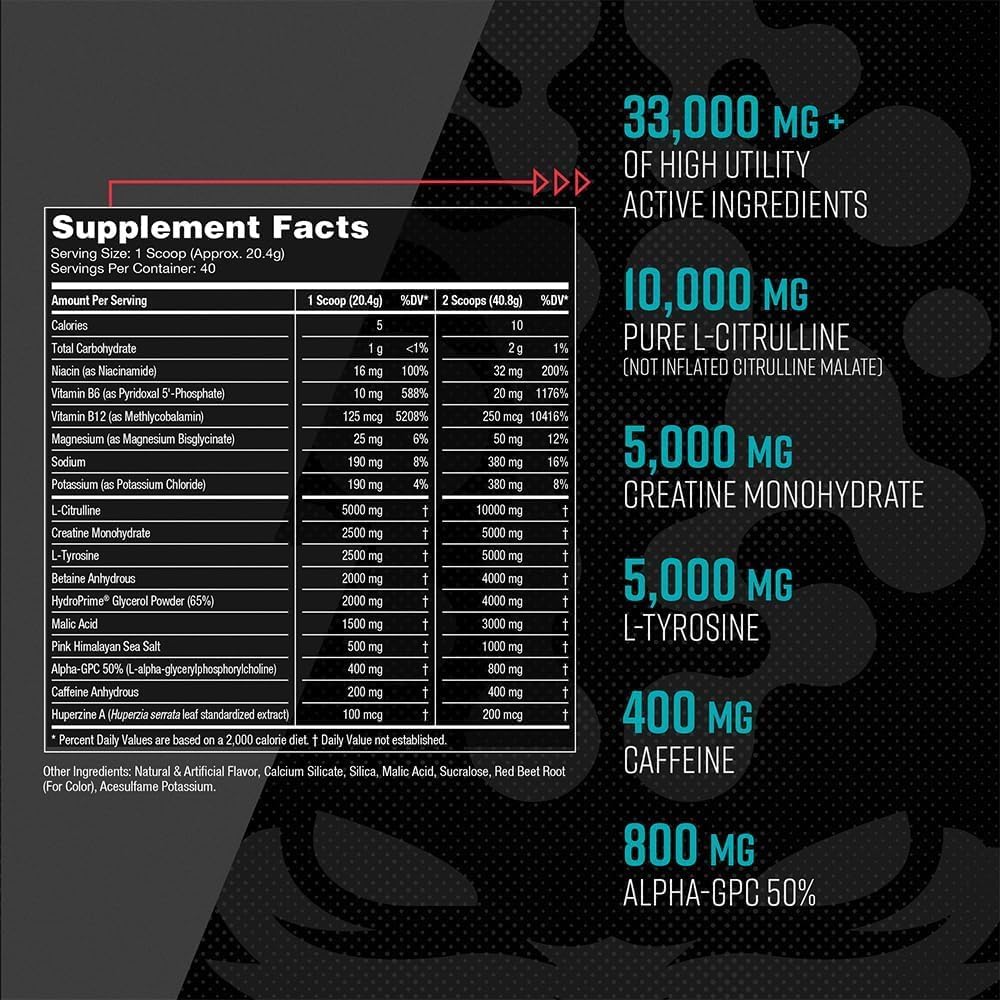 gorilla-mind-gorilla-mode-pre-workout-supplement---boost-energy-power-and-focus---contains-l-citrulline-creatine-l-tyrosine-betaine---400mg-caffeine---cotton-candy-grape-flavor---786g-7