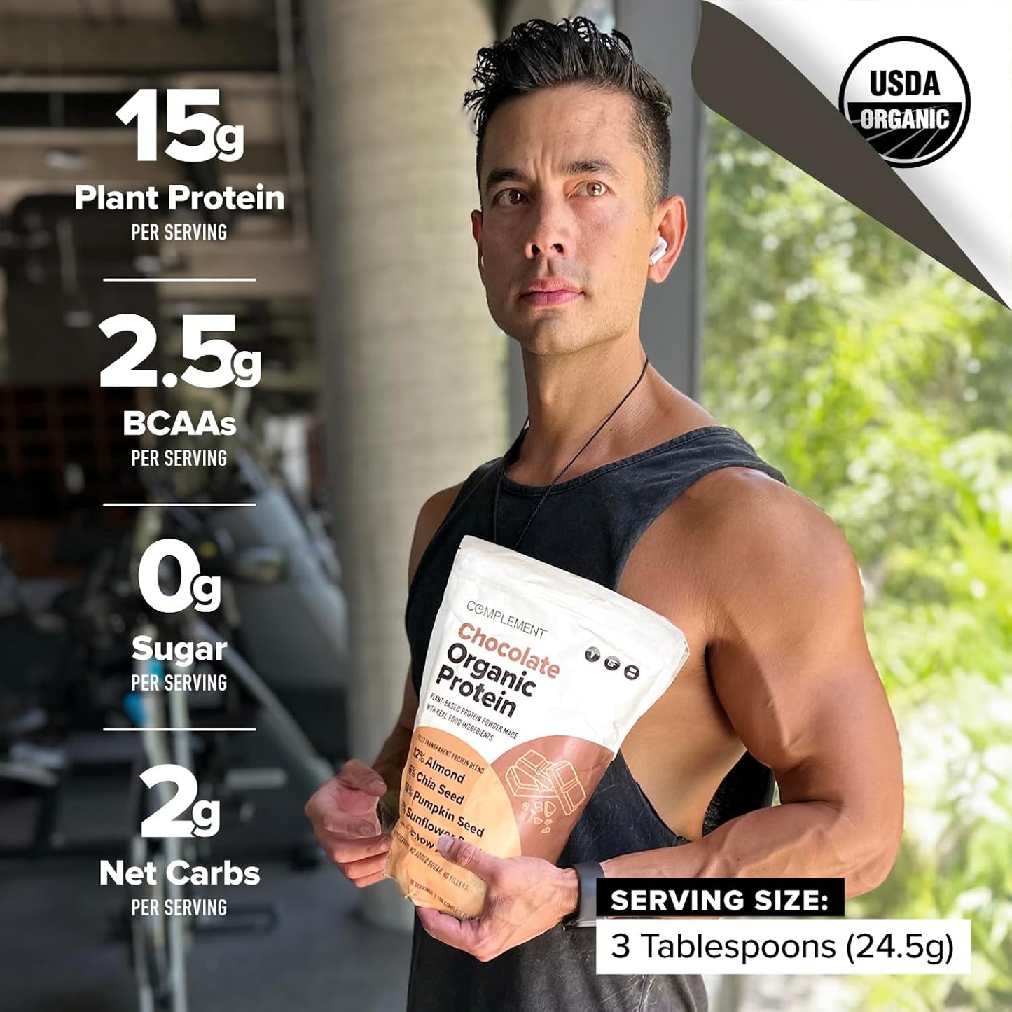 organic-chocolate-vegan-protein-powder---30-servings-low-carb-low-calorie-sugar-free-soy-free-non-gmo-non-dairy---yellow-pea-pumpkin-seed---15g-plant-protein-2