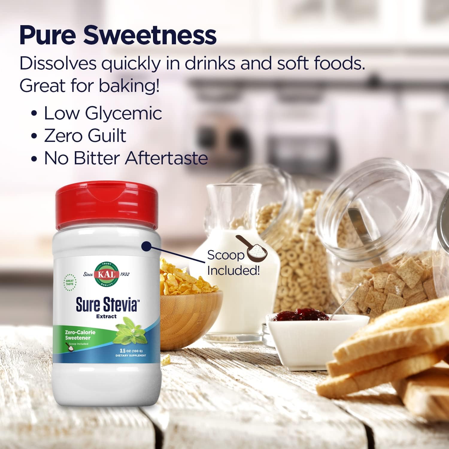 plant-based-stevia-extract-powder---zero-cal-zero-sugar-low-carb-sweetener-for-keto-diet---great-taste-low-glycemic---1820-servings-35oz-60-day-guarantee-3
