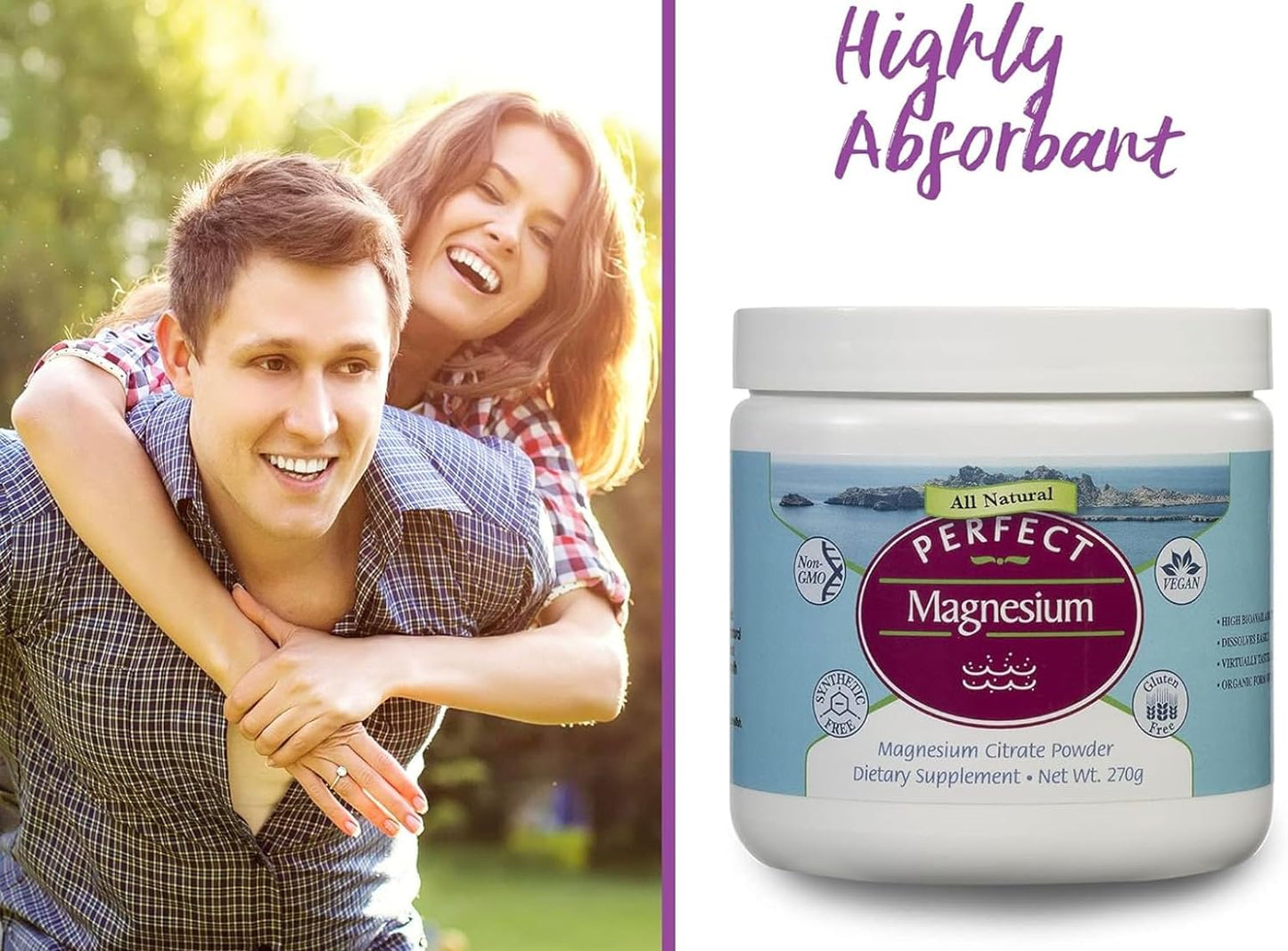 High-Quality Perfect Magnesium Citrate Powder - 270g for Improved Wellness and Vitality - Espot.com.au