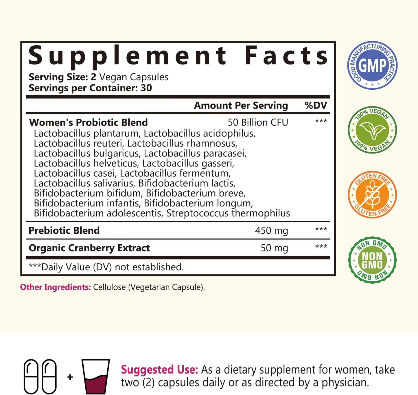 womens-probiotic-supplement-with-50-billion-cfu-18-strains-prebiotic-cranberry---digestive-vaginal-urinary-health-support---60-vegan-capsules-shelf-stable-2