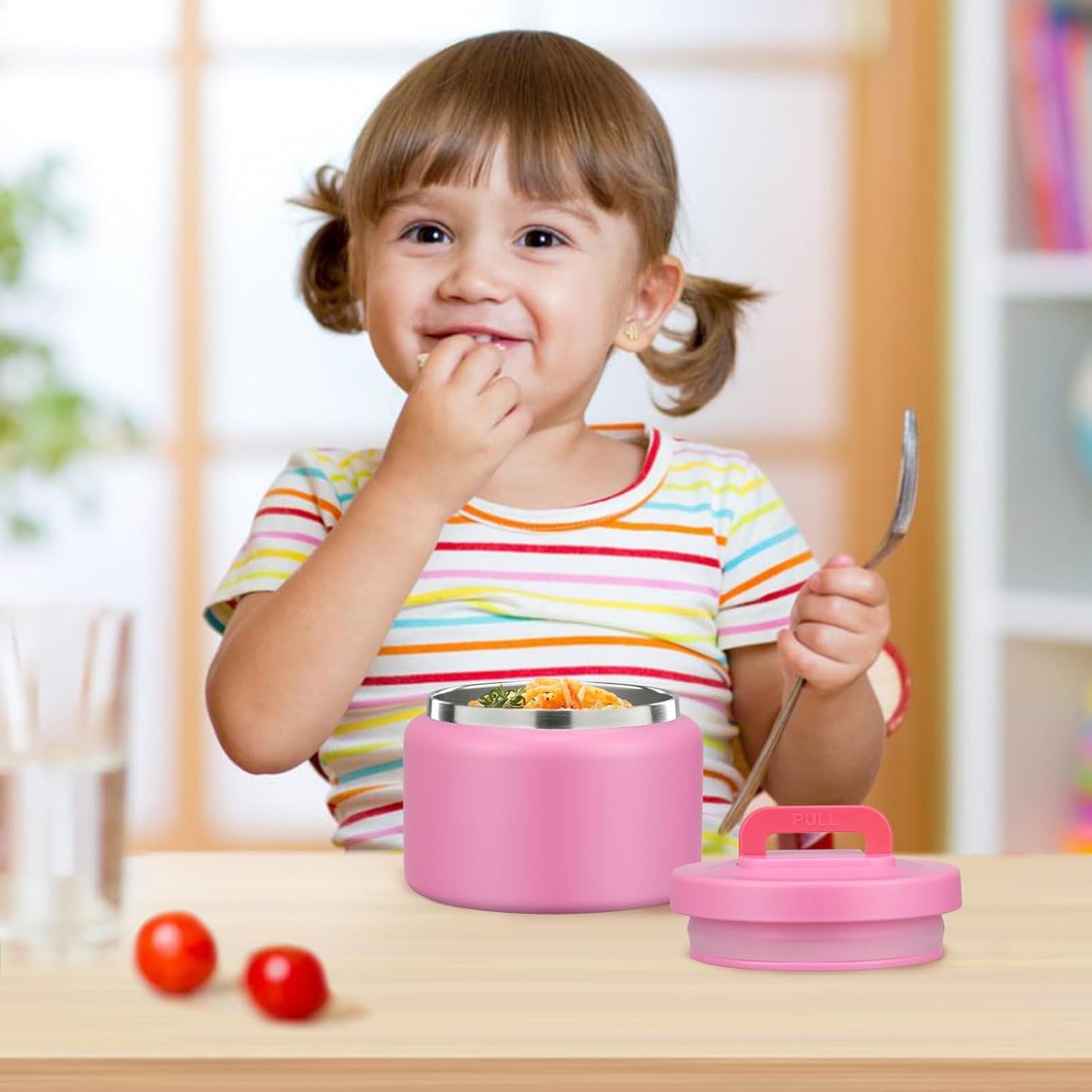 8oz-kids-thermo-stainless-steel-food-container-for-hot-and-cold-food---small-lunch-thermos-with-wide-mouth-for-preschool-travel---pure-pink-7