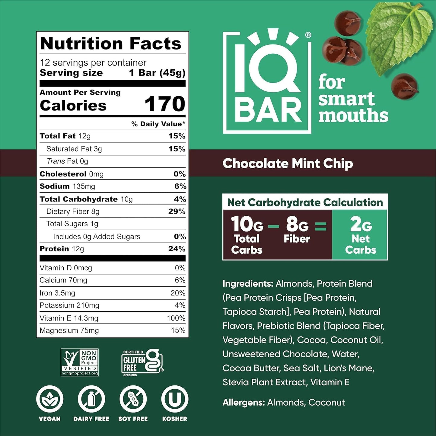 chocolate-mint-chip-iqbar-plant-protein-bars---12-count-low-carb-gluten-free-high-fiber-vegan-snacks-with-low-sugar---brain-and-body-boosting-meal-replacement-8