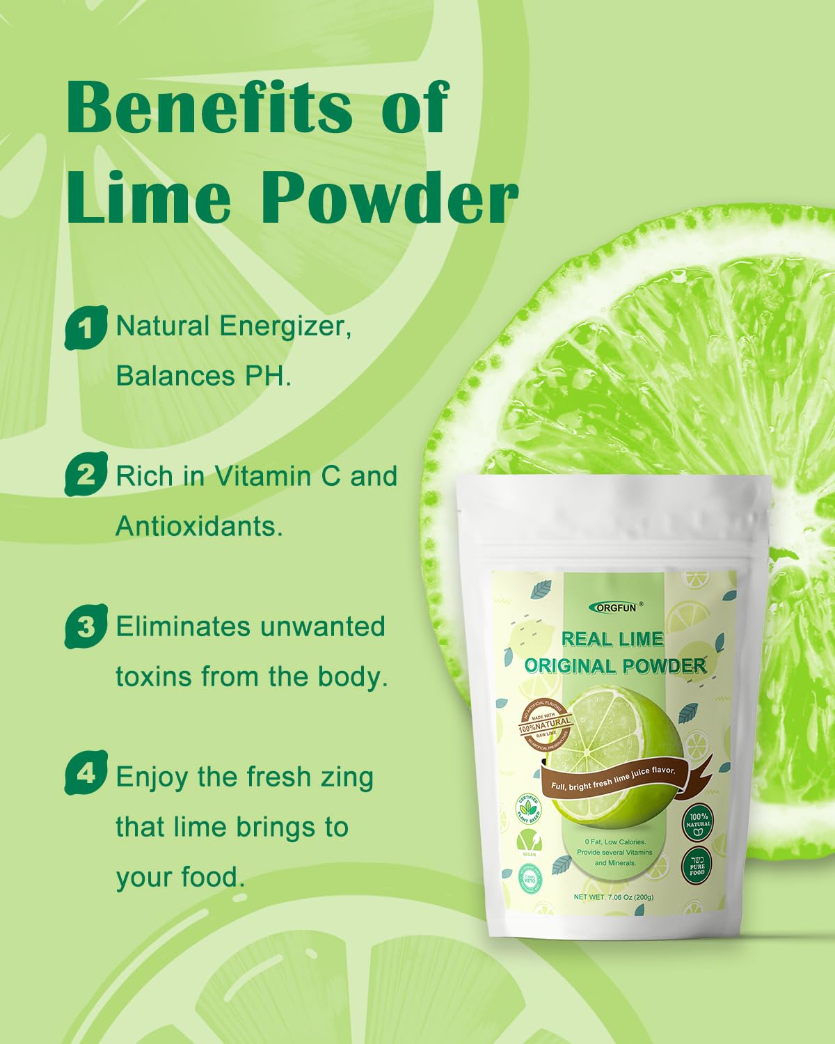 Freeze Dried Lime Powder for Cocktails, Drinks, Smoothies & Cooking - 7.06 Oz - Espot.com.au