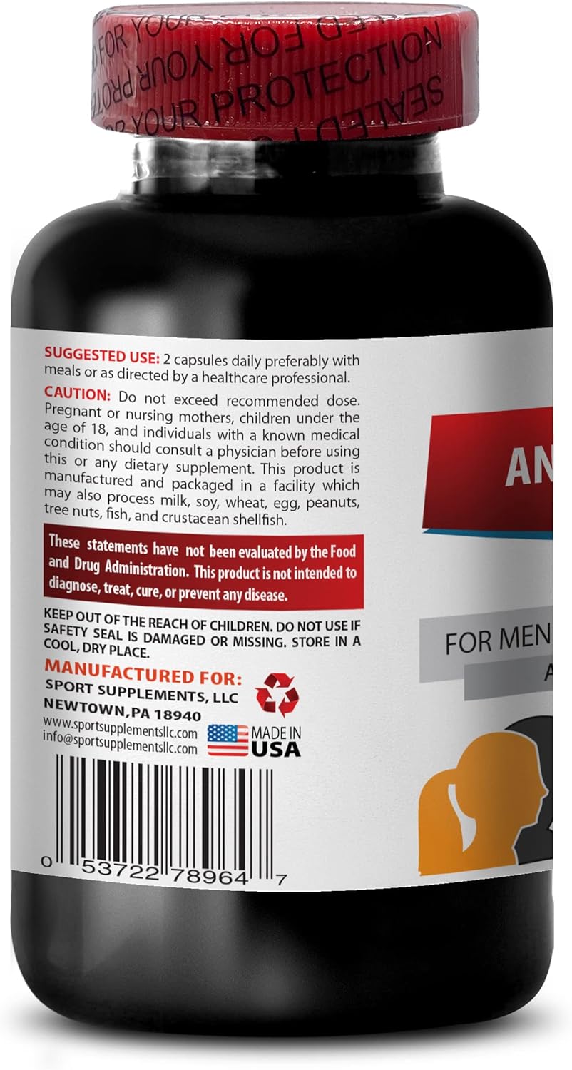 Biotin Zinc Hair Supplement for Men - Gray Hair Prevention - 180 Capsules (3 Bottles) - Espot.com.au