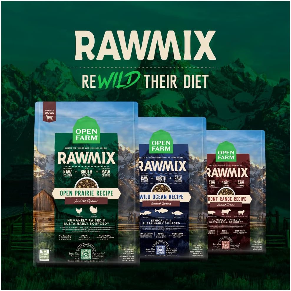 open-farm-rawmix-ancient-grains-prairie-recipe-for-dogs---kibble-bone-broth-freeze-dried-raw---wild-inspired-humanely-raised-protein---non-gmo-fruits-veggies---35-lb-6