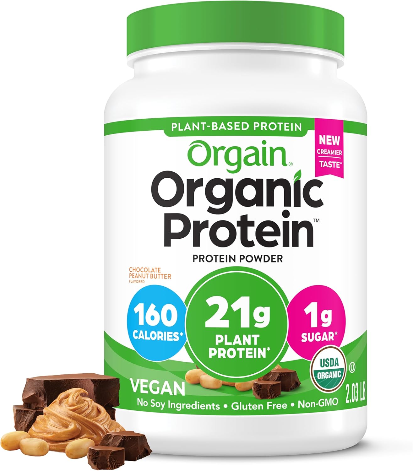 orgain-chocolate-peanut-butter-vegan-protein-powder---21g-plant-protein-6g-fiber-low-net-carb-no-lactose-non-gmo---203-lb-1