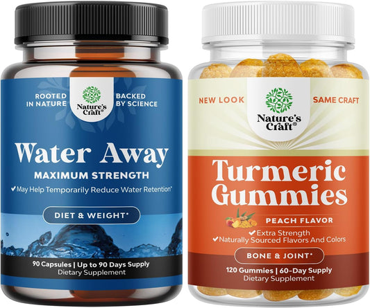 maximum-strength-water-away-pills-bundle-for-fast-bloating-relief-with-herbal-diuretic-pills-and-peach-turmeric-gummies---extra-strength-joint-support-for-adults-1