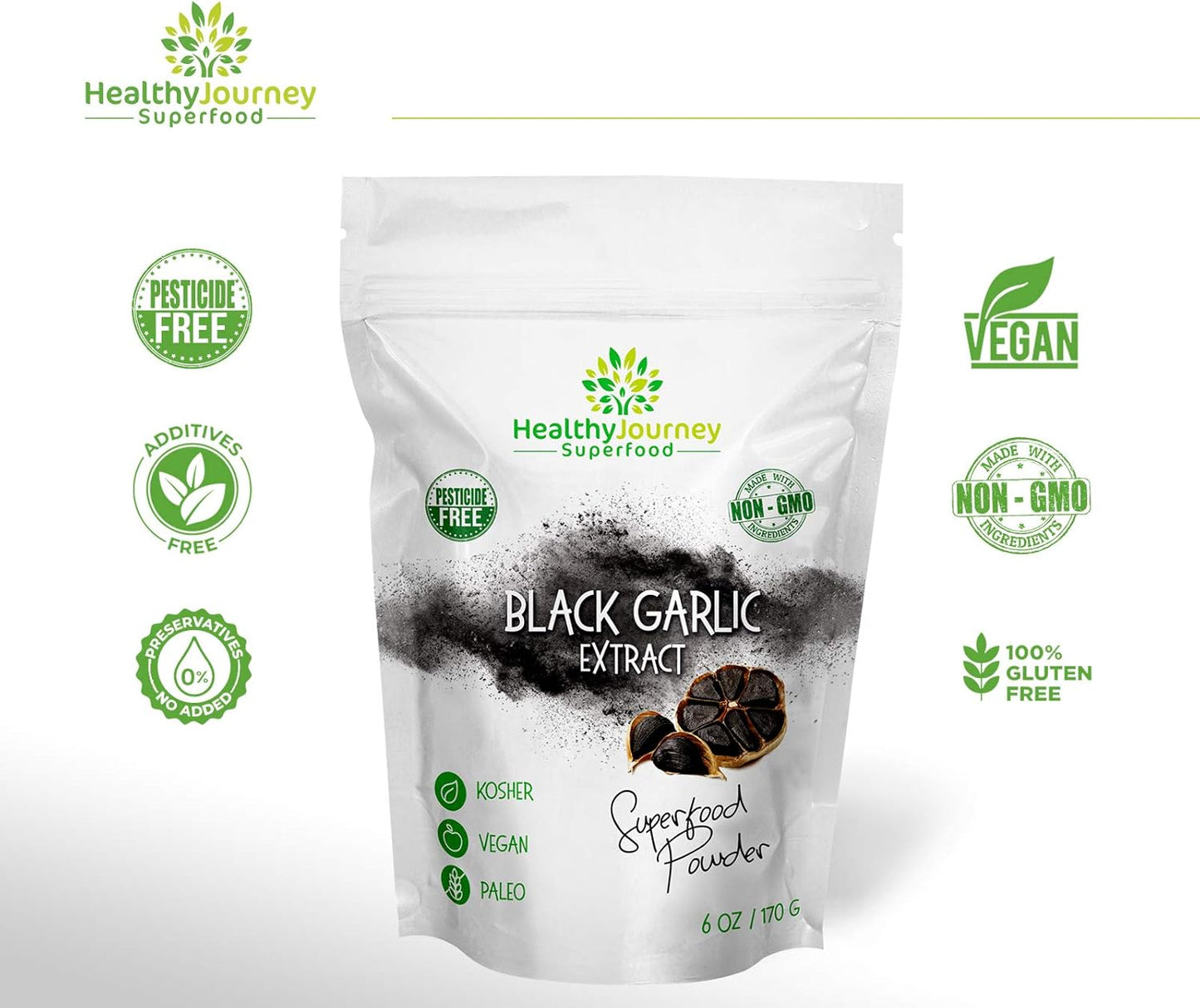healthyjourney-superfood-black-garlic-extract-powder---pesticide-free-non-gmo-vegan-gluten-free---antioxidant-rich---6-oz-5