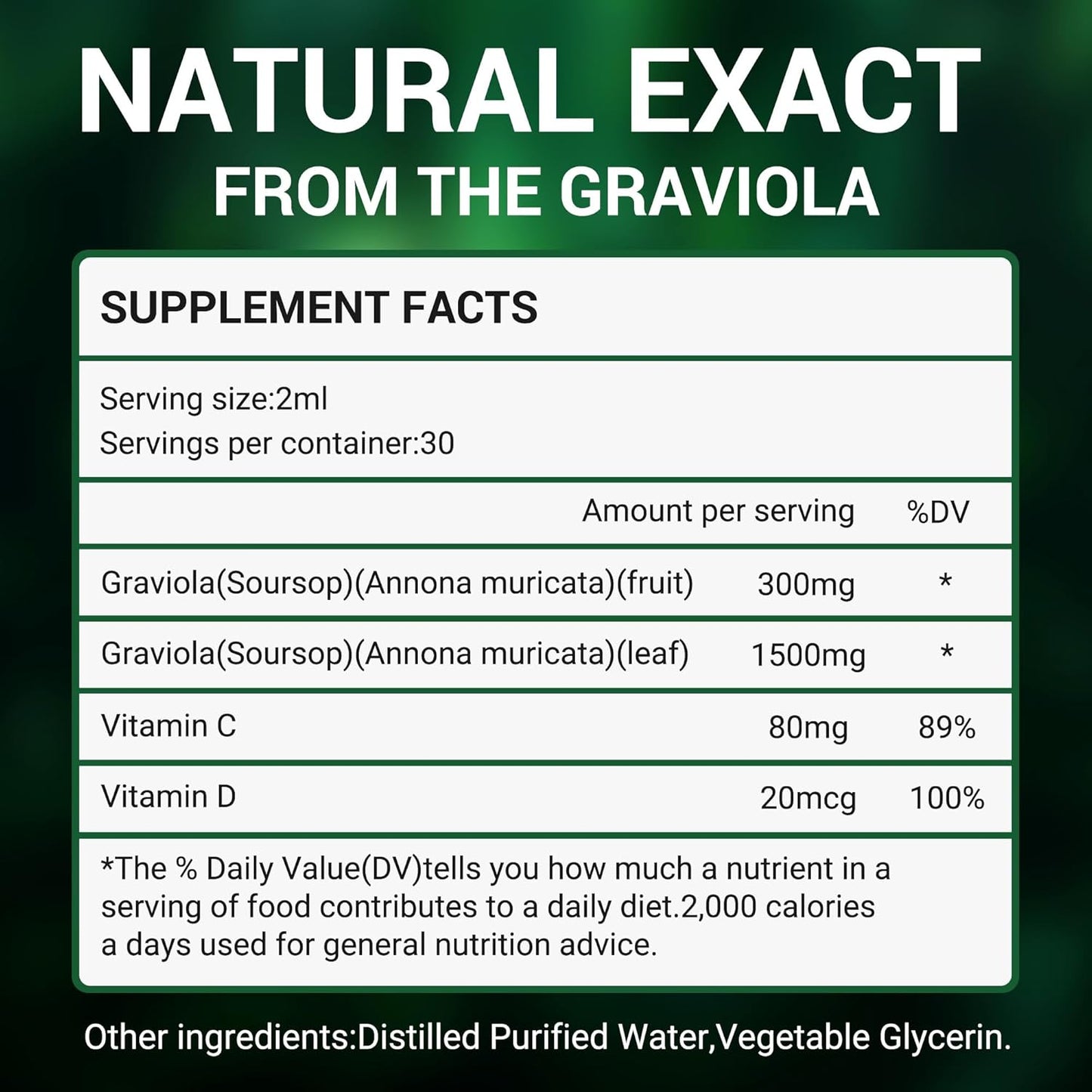 vivcmin-graviola-soursop-leaf-extract-liquid---immune-boost-liver-support-sleep-aid---raspberry-flavor---2-fl-oz---vegan-sugar-gluten-free-6