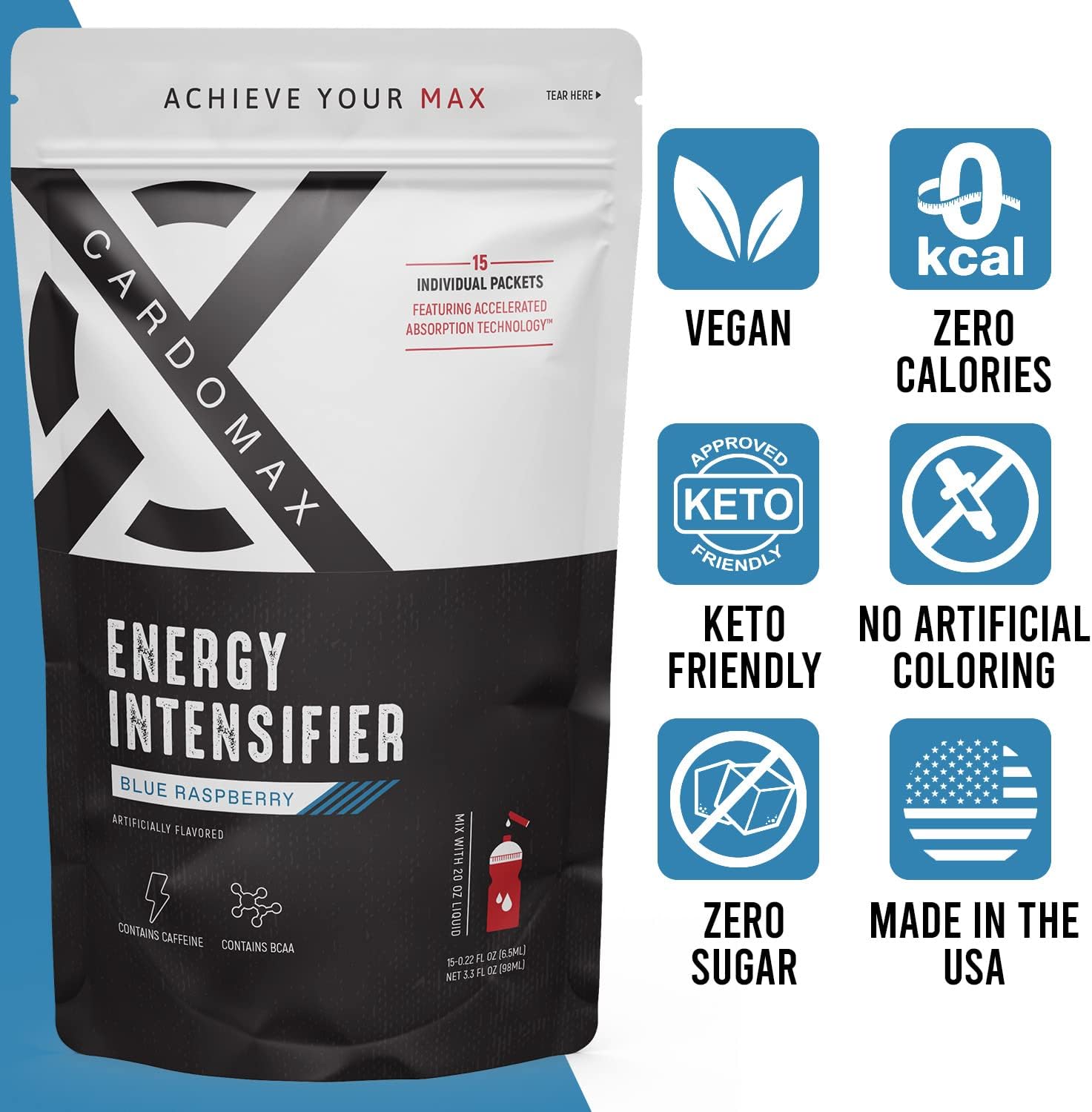 cardomax-energy-intensifier---blue-raspberry-liquid-energy-boost-with-200mg-caffeine-bcaa-vitamin-b12-b6-b3---keto-vegan-sugar-free---no-calories-7