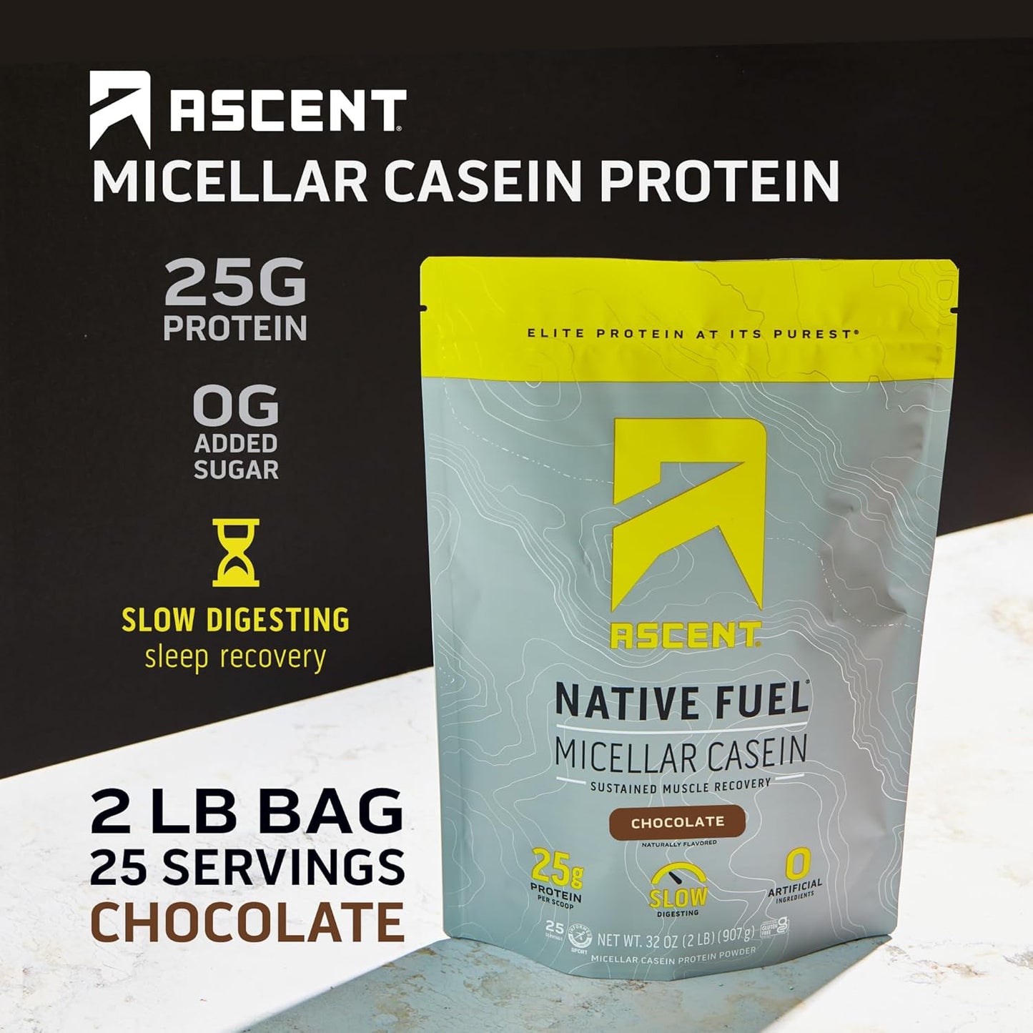 chocolate-ascent-casein-protein-powder---2lb-micellar-casein-with-25g-protein-no-artificial-flavors-gluten-free-49g-bcaa-22g-leucine---zero-sugar-2