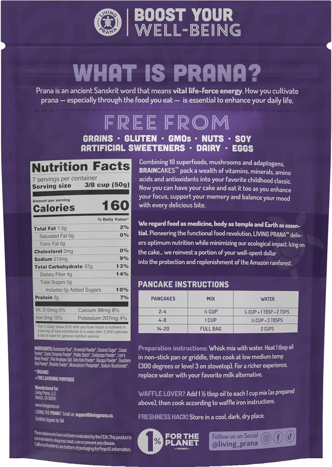 living-prana-braincakes-superfood-pancake-waffle-mix---organic-gluten-free-memory-focus-support---12oz-6