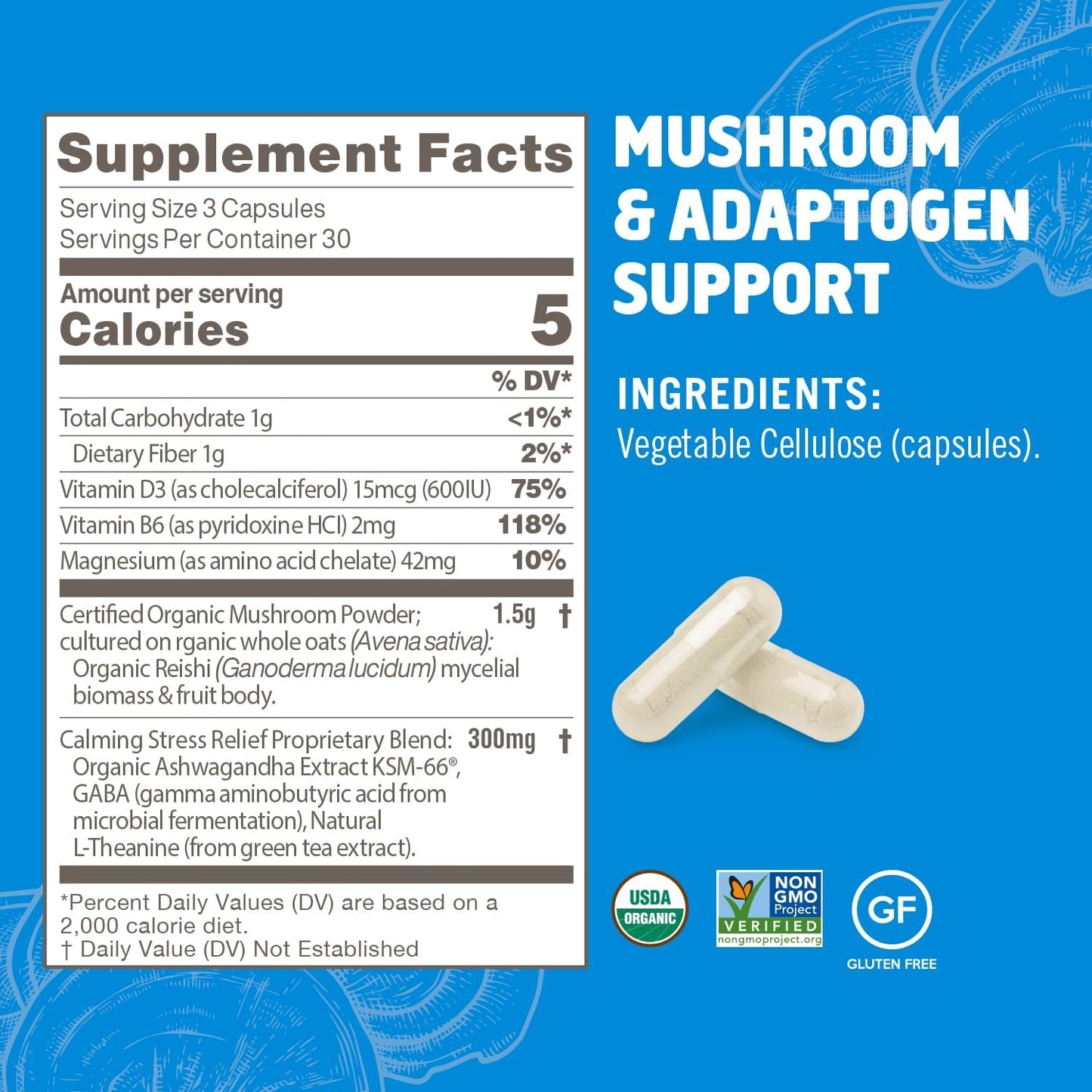 90-count-om-mushroom-superfood-relax-capsules-with-reishi-mushrooms-ashwagandha-gaba-l-theanine-magnesium---adaptogens-for-stress-support---30-days-supply-formerly-gently-zen-5