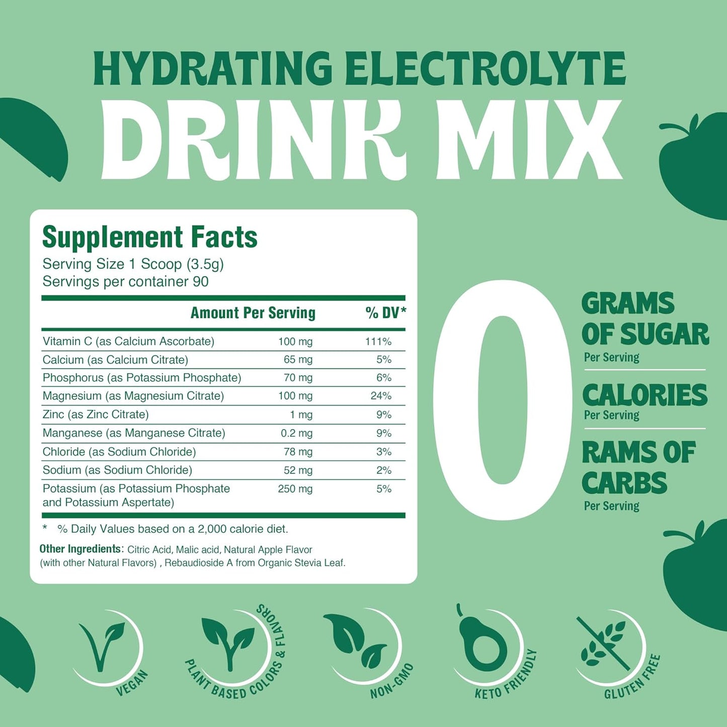 vitalogix-naturals-replenisher-electrolyte-drink-mix---large-apple-flavor-keto-friendly-vegan-non-gmo-sugar-free-hydration-powder-with-electrolytes-trace-minerals-3