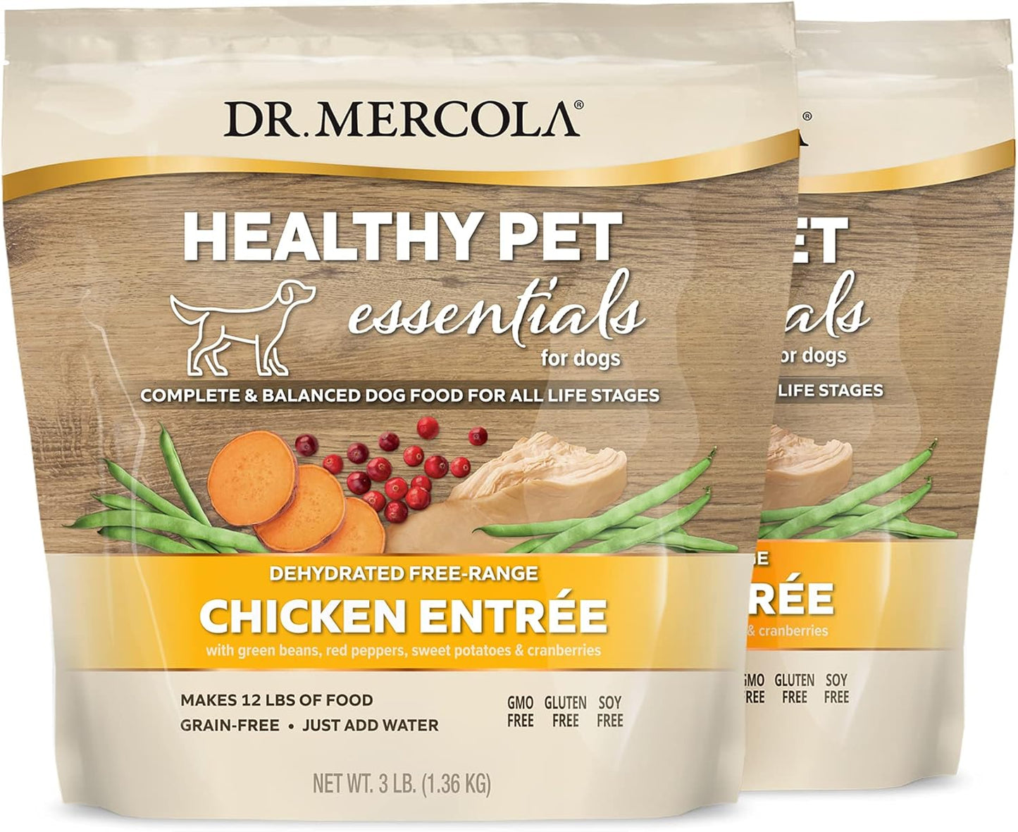 3lb-dr-mercola-healthy-pet-essentials-chicken-and-beef-entree-for-dogs---non-gmo-gluten-free-soy-free---makes-12lbs-of-food---free-range-chicken-3