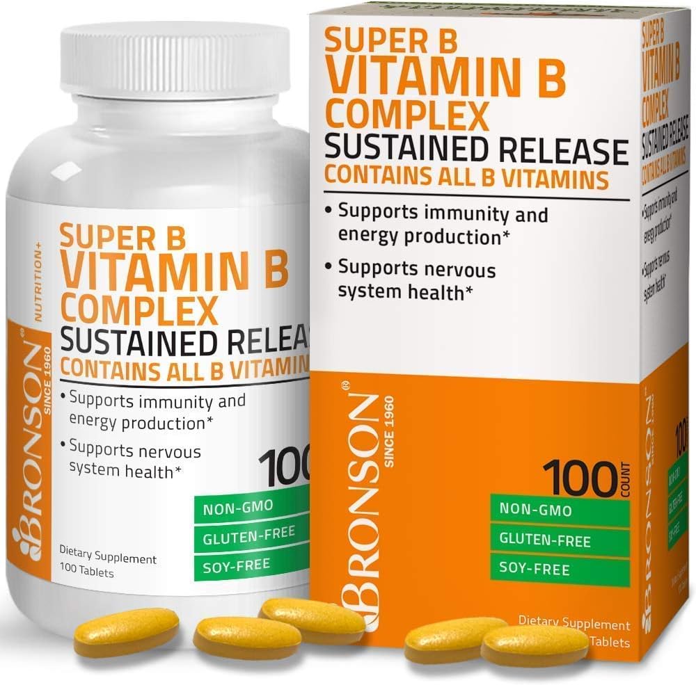 premium-non-gmo-bronson-super-b-vitamin-b-complex-with-sustained-slow-release-and-10000-iu-vitamin-a---high-quality-formula-2