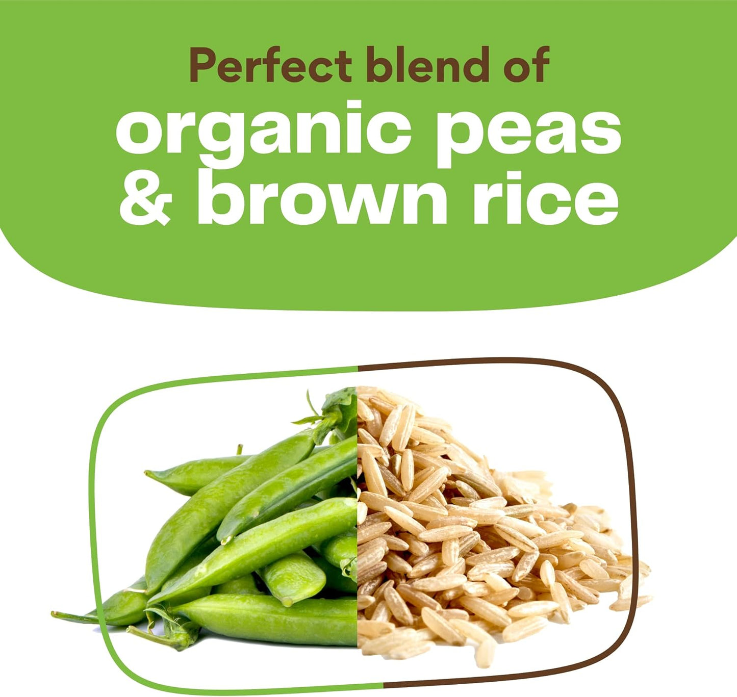 Organic Plant-Based Vegan Protein Powder with 25g Protein - Creamy Vanilla Flavor, Dairy, Gluten, Soy Free - 10 Servings - Espot.com.au