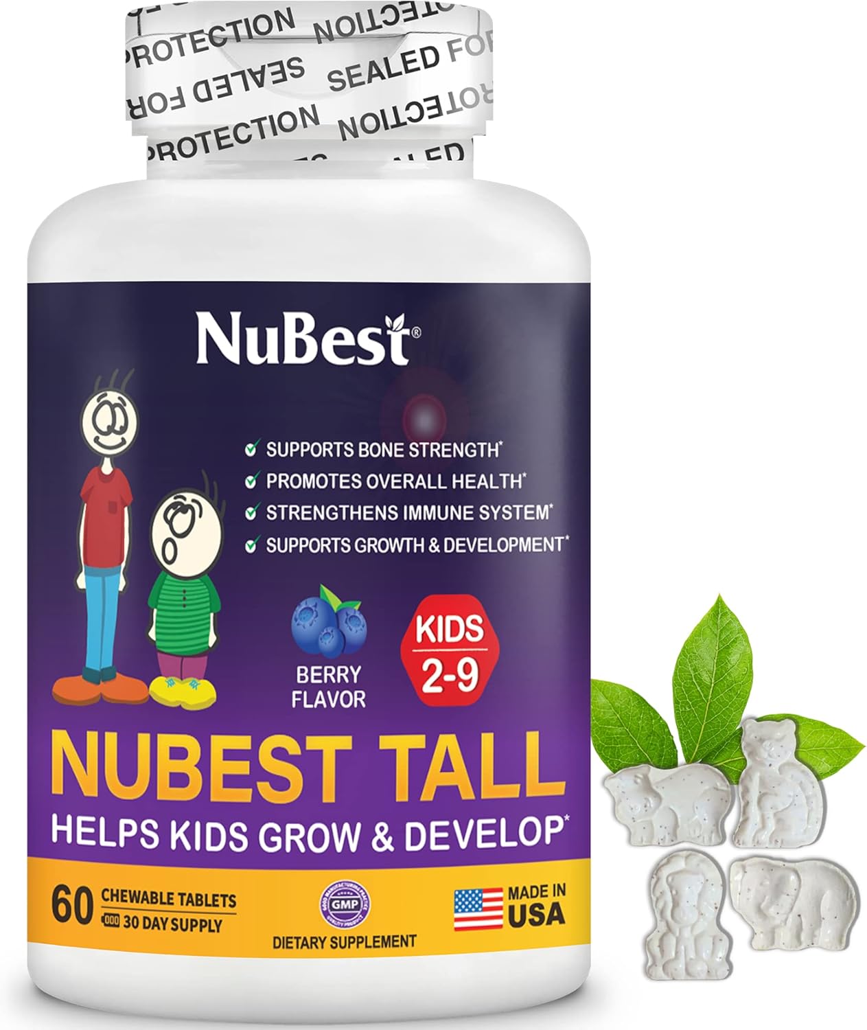 vanilla-plant-based-protein-bundle-for-kids-10-servings-60-chewable-multivitamin-tablets-with-calcium-probiotic-omega-3-6-9-and-more-3