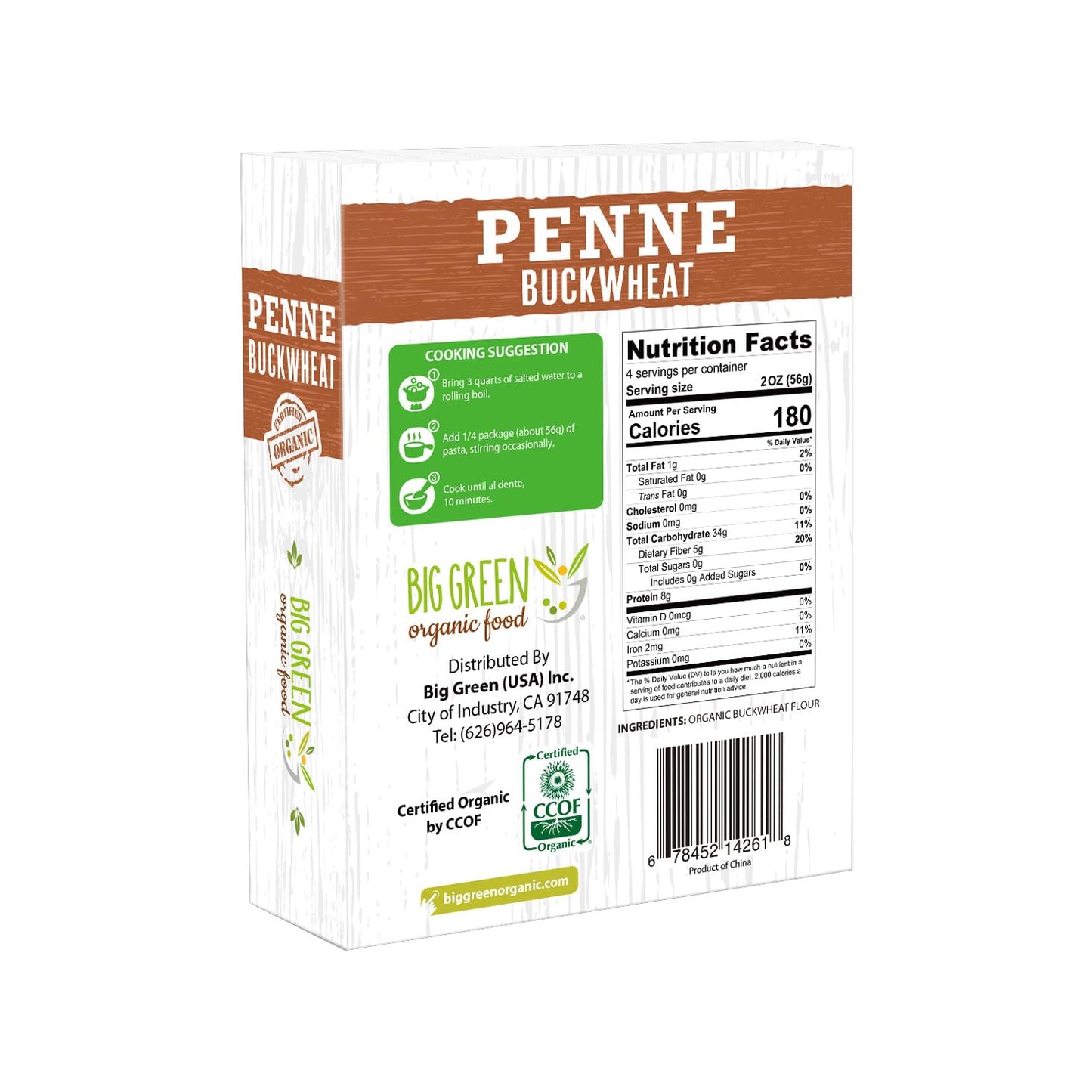 organic-buckwheat-penne-pasta---88oz-gluten-free-vegan-noodles---big-green-organic-food-3-pack-2